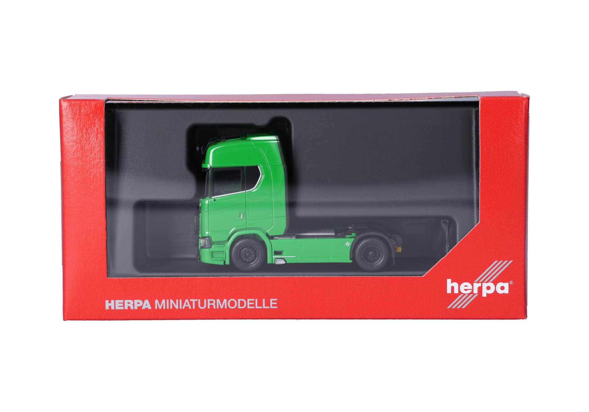 Herpa 310116-006 | Scania CS 20 Hochdach | mit Lampenbügel u. Rammschutz | 2achs | grün | 1:87