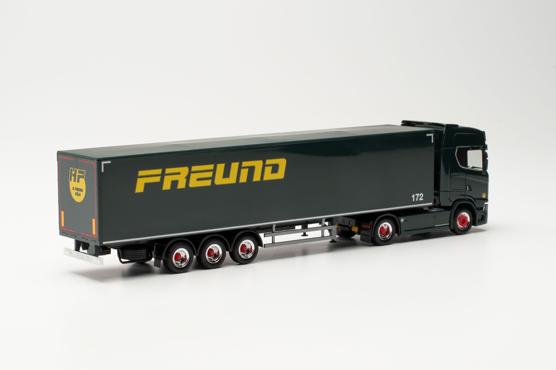 Herpa 315173 | Scania CS 20 HD Schubboden-Sattelzug | Spedition Freund | 1:87