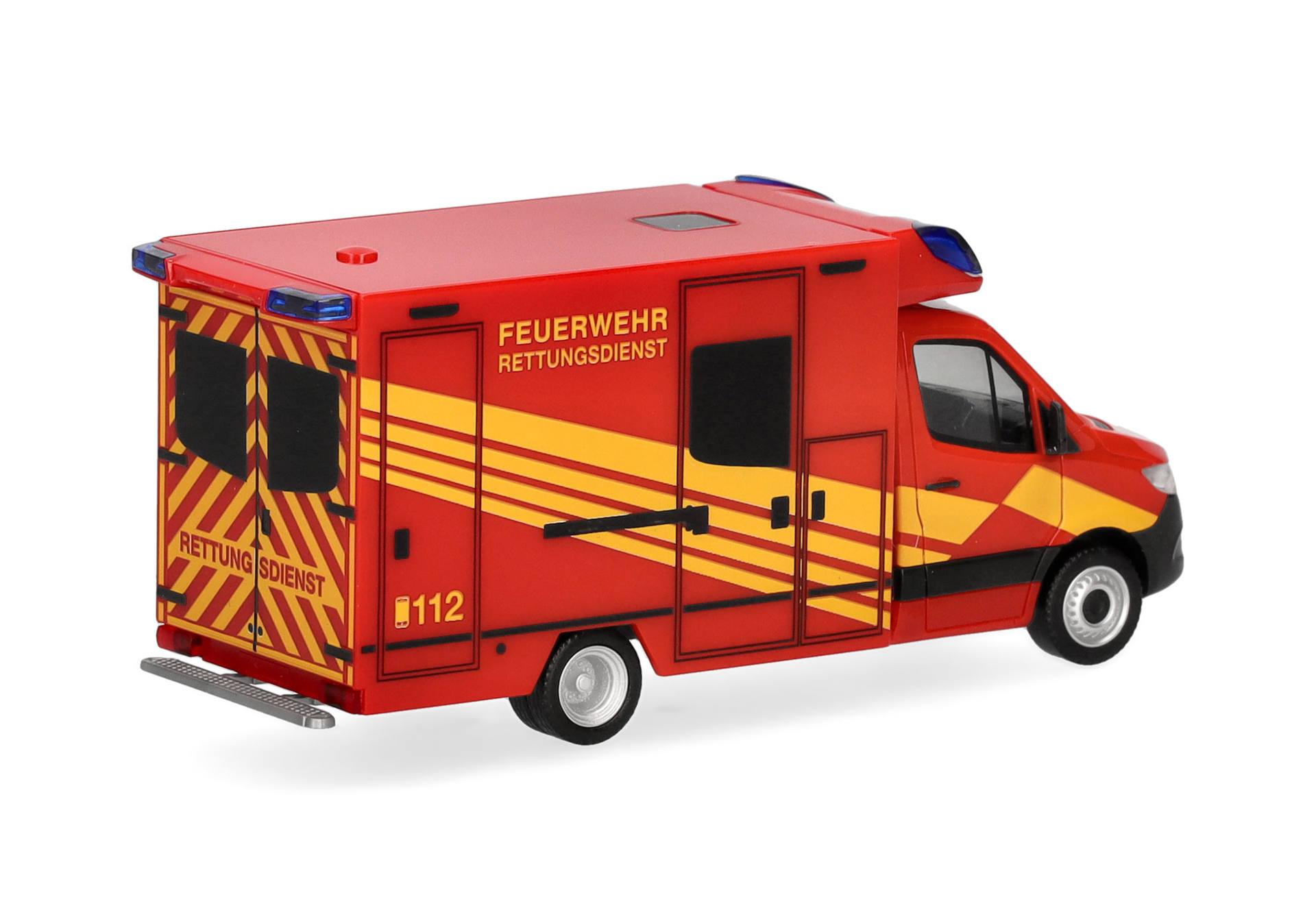 Herpa 098755 | Mercedes-Benz Sprinter '18 Fahrtec Rettungswagen | Feuerwehr | 1:87