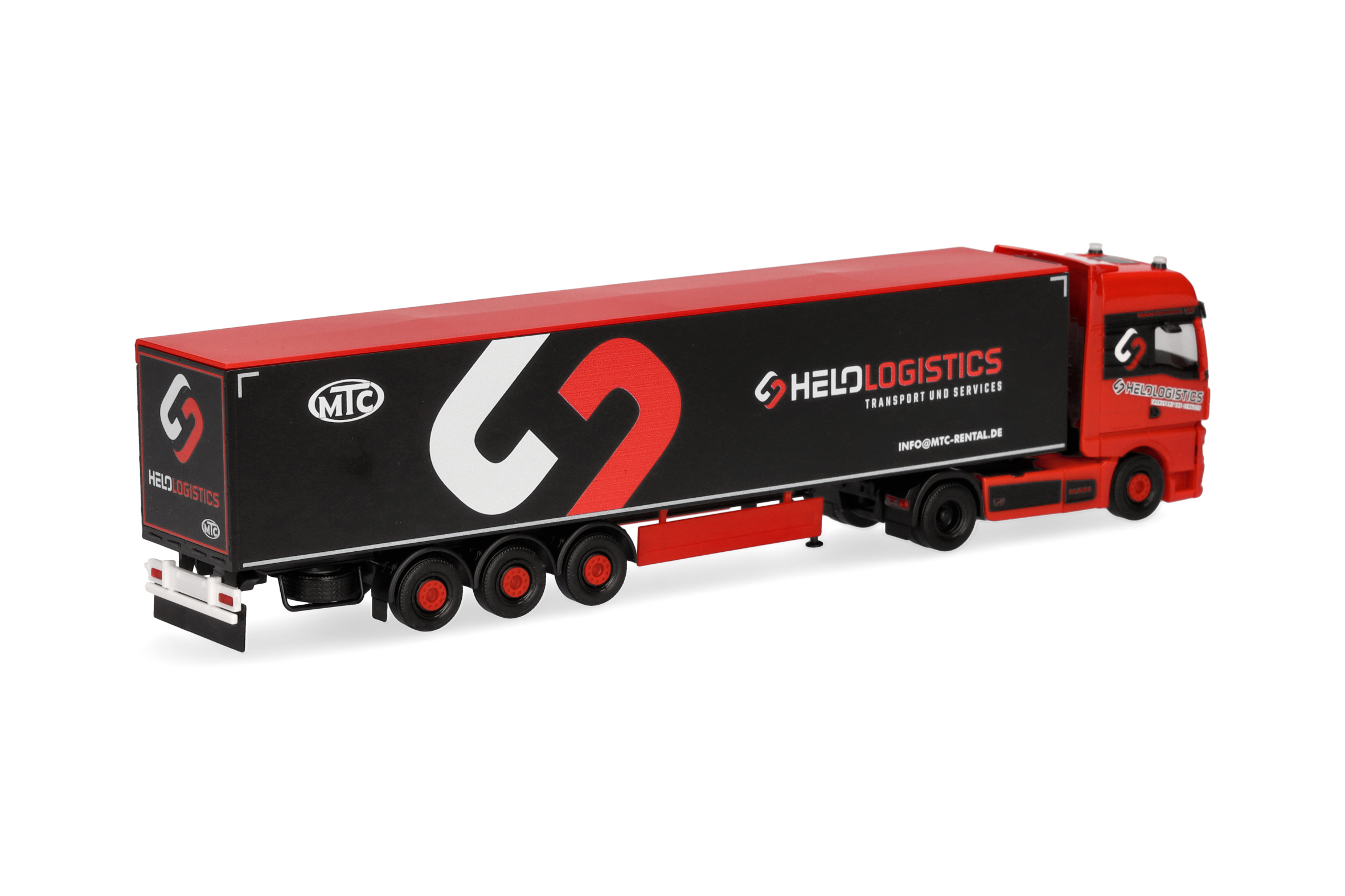 Herpa  319324 | MAN TGX GX | Schubboden-Sattelzug | Helo-Logistik | 1:87
