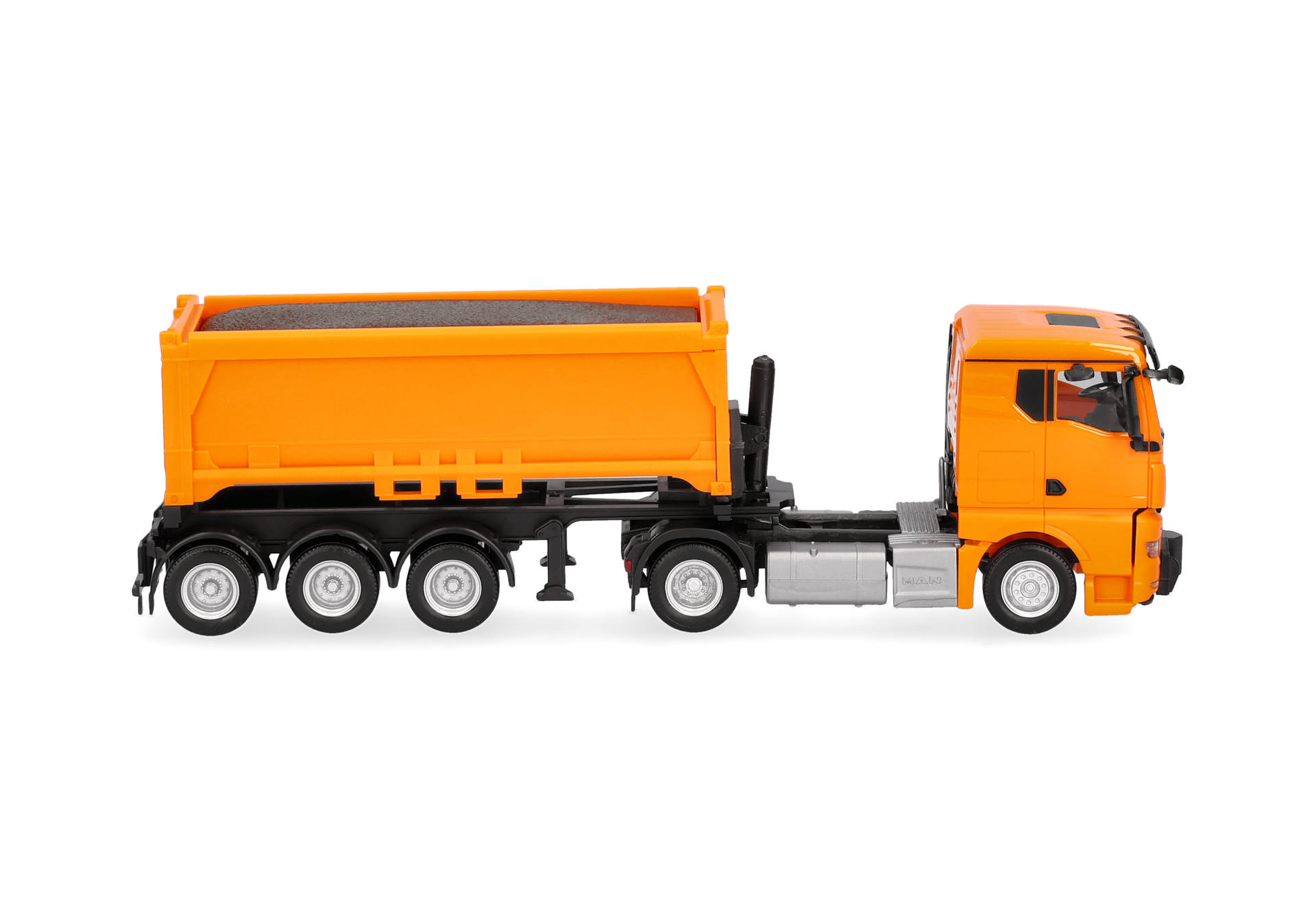 Herpa 321310 | MAN TGX GN | Abraummulden-Sattelzug | kommunalorange | 1:87