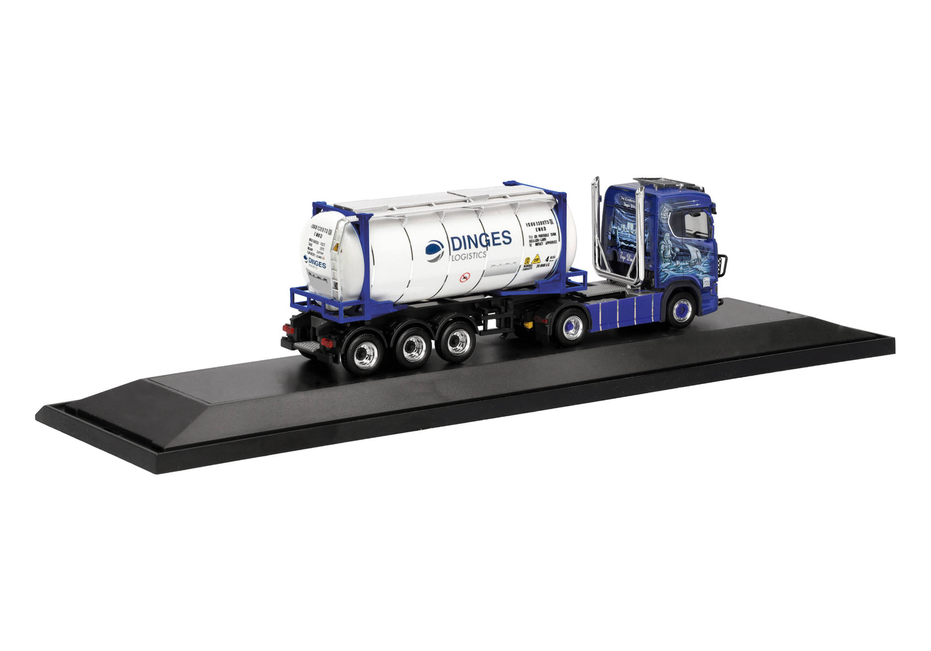 Herpa 122382 | Scania CS 20 ND | mit Pipes Tankcontainer-Sattelzug | Ingo Dinges | 1:87