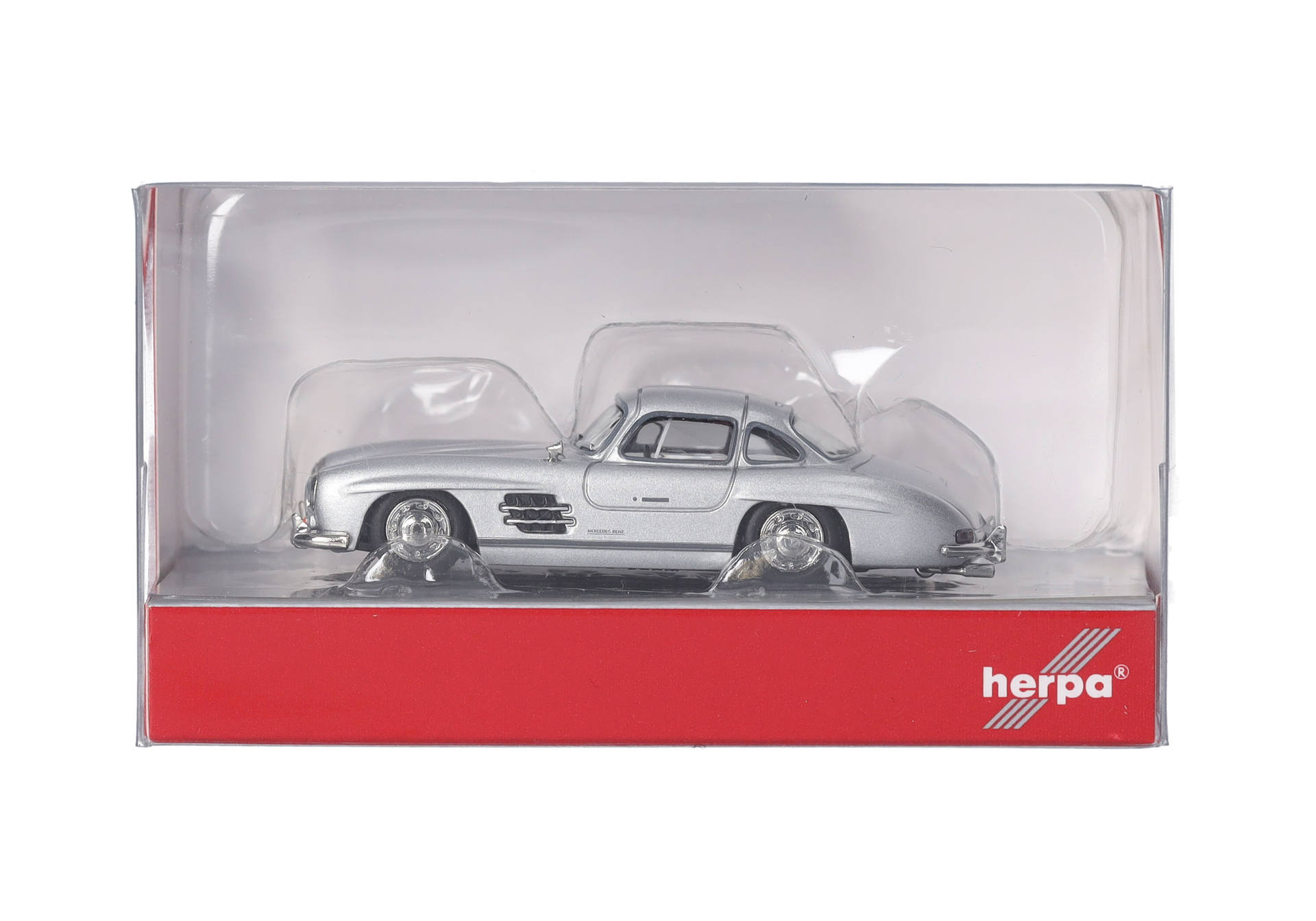 Herpa 430975 | Mercedes-Benz 300 SL Flügeltürer | silbermetallic | 1:87