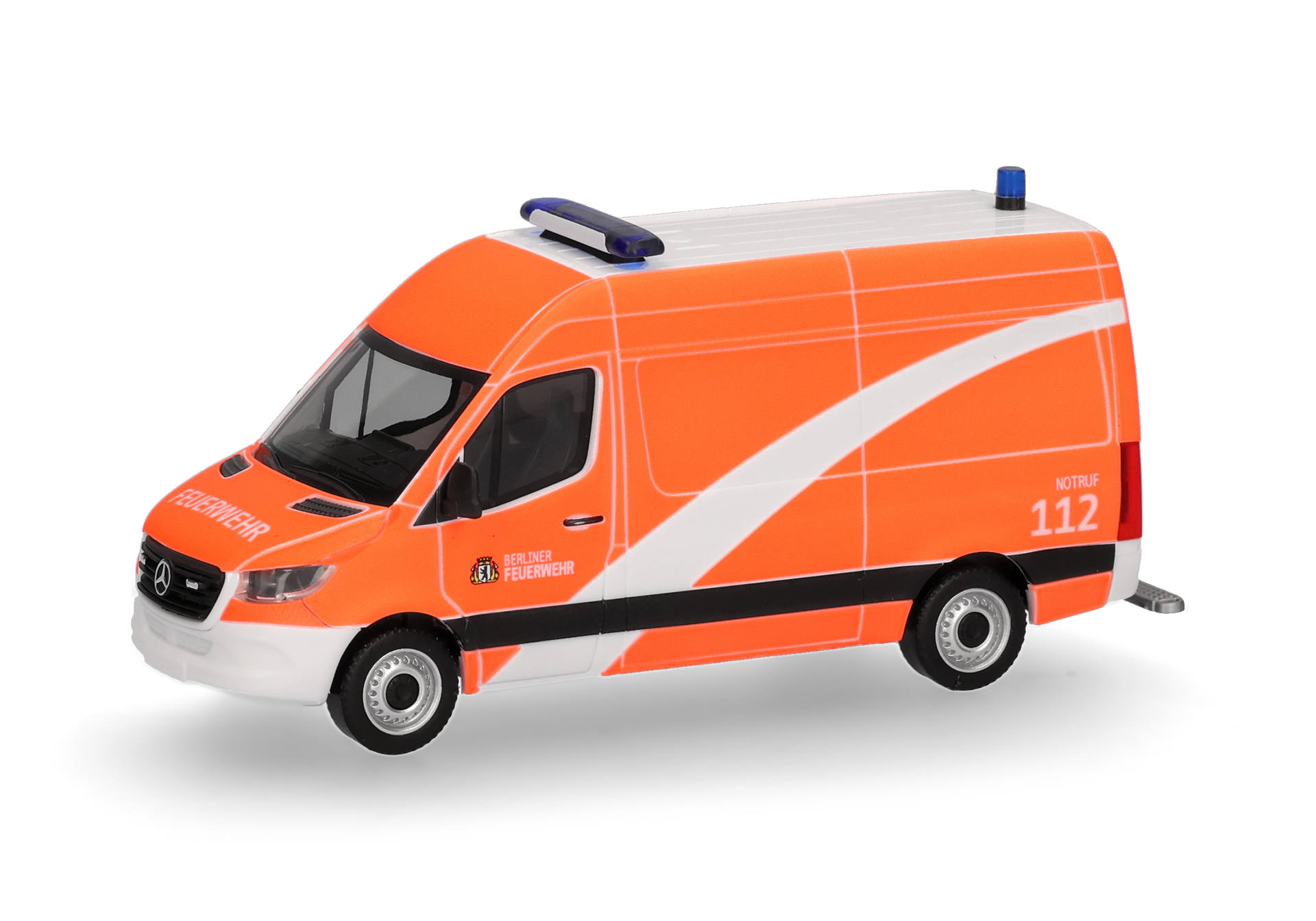 Herpa 099240 | MB Sprinter 18 Kasten Hochdach NKTW | Berliner Feuerwehr | 1:87