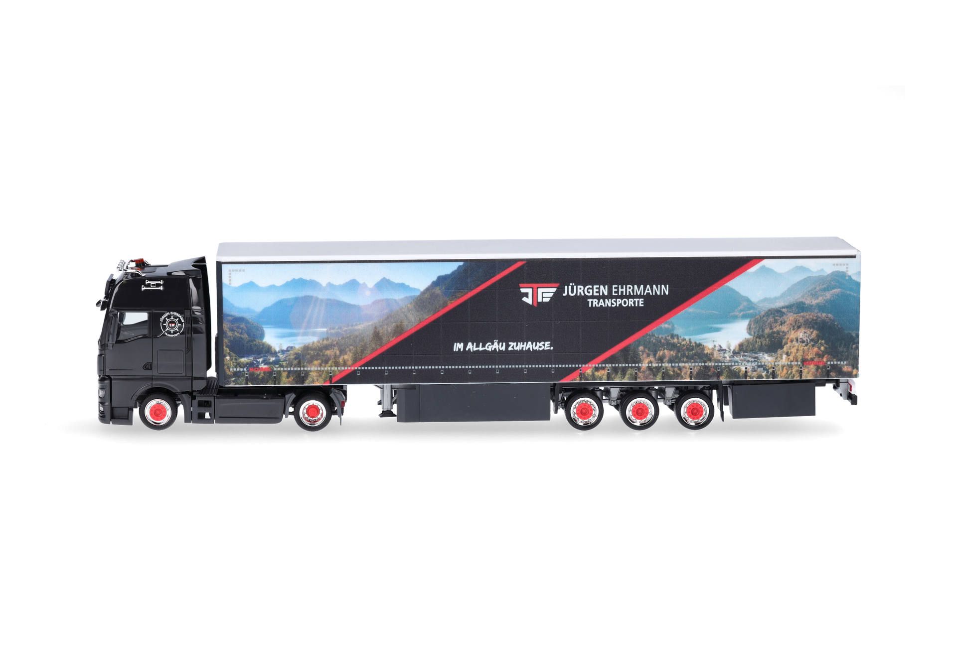 Herpa 317511 | MAN TGX GX | 15m Lowliner-Gardinenplanensattelzug | Jürgen Ehrmann Transporte | 1:87