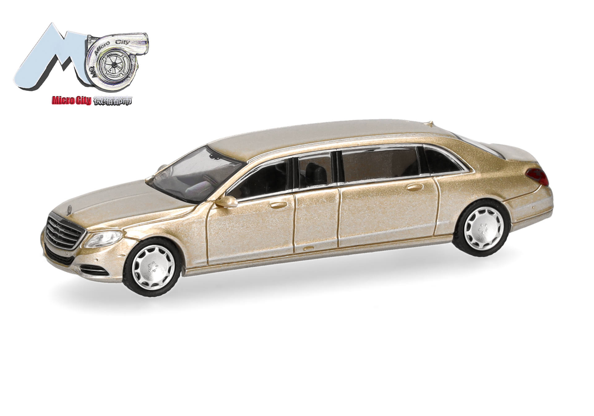 Herpa MicroCity 87MC000137 | Mercedes-Benz S600 Pullman | champagnergold | 1:87