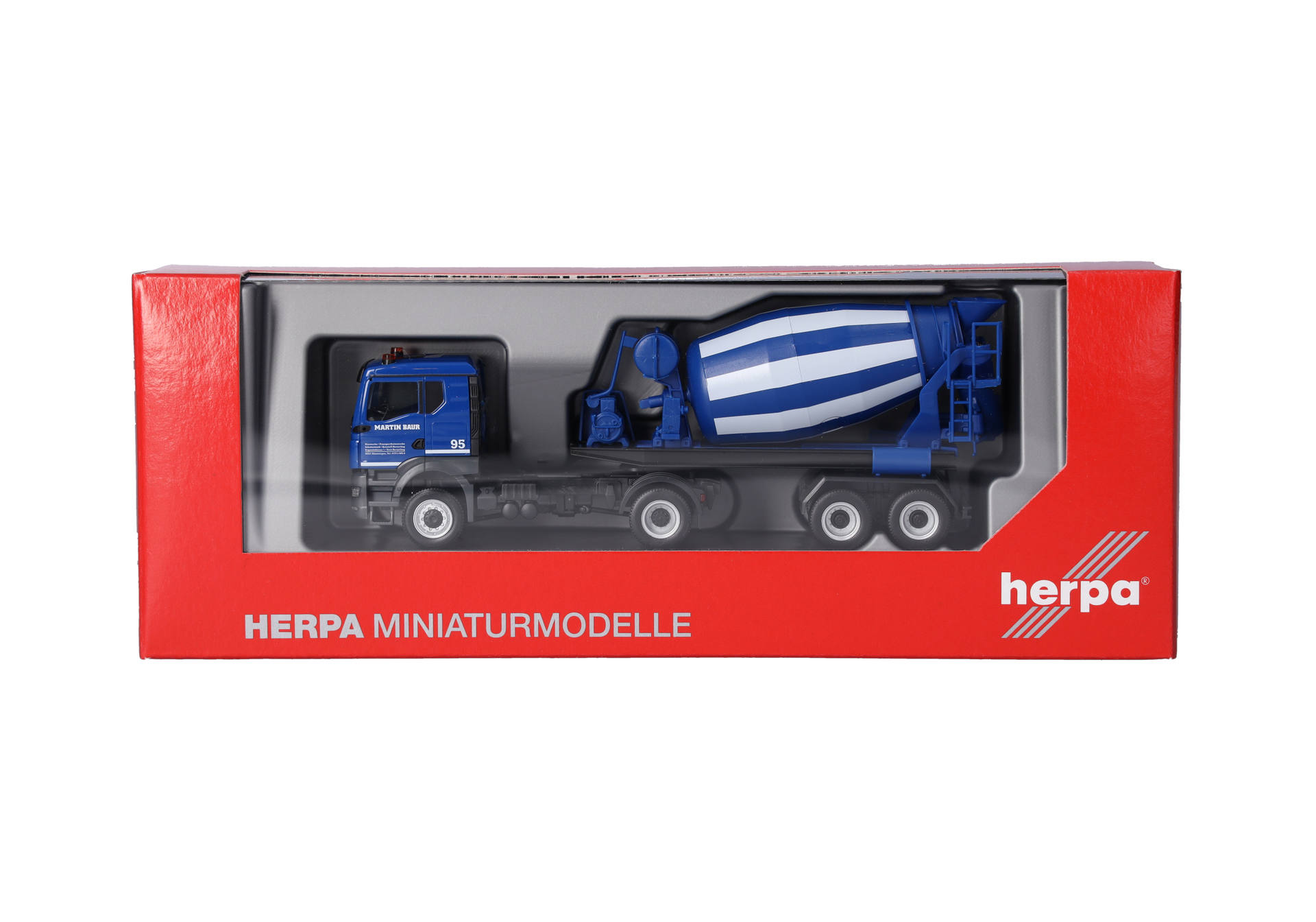 Herpa 320375 | MAN TGS TN | Betonmischer-Sattelzug | Martin Baur | 1:87