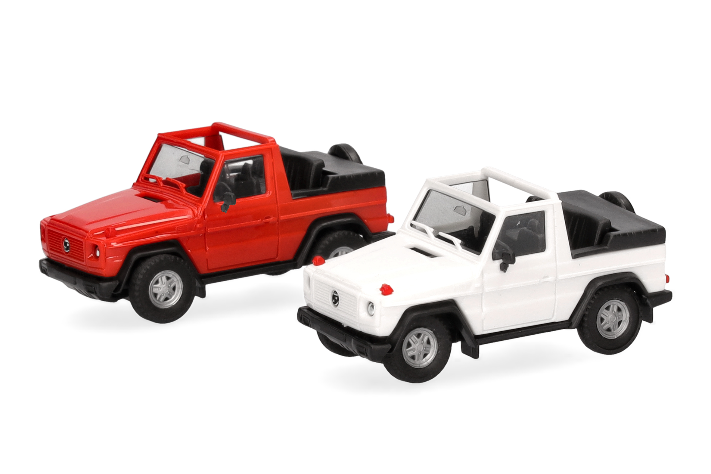 Herpa MiniKit 012744 | Puch G-Klasse (W460) Cabrio | weiß/rot | 1:87