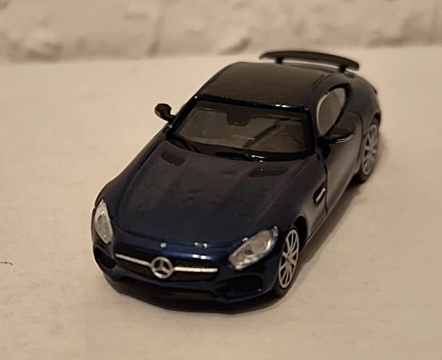 Minichamps 870037124 | Mercedes AMG GTS | 2015 | Blau Metallic | 1:87