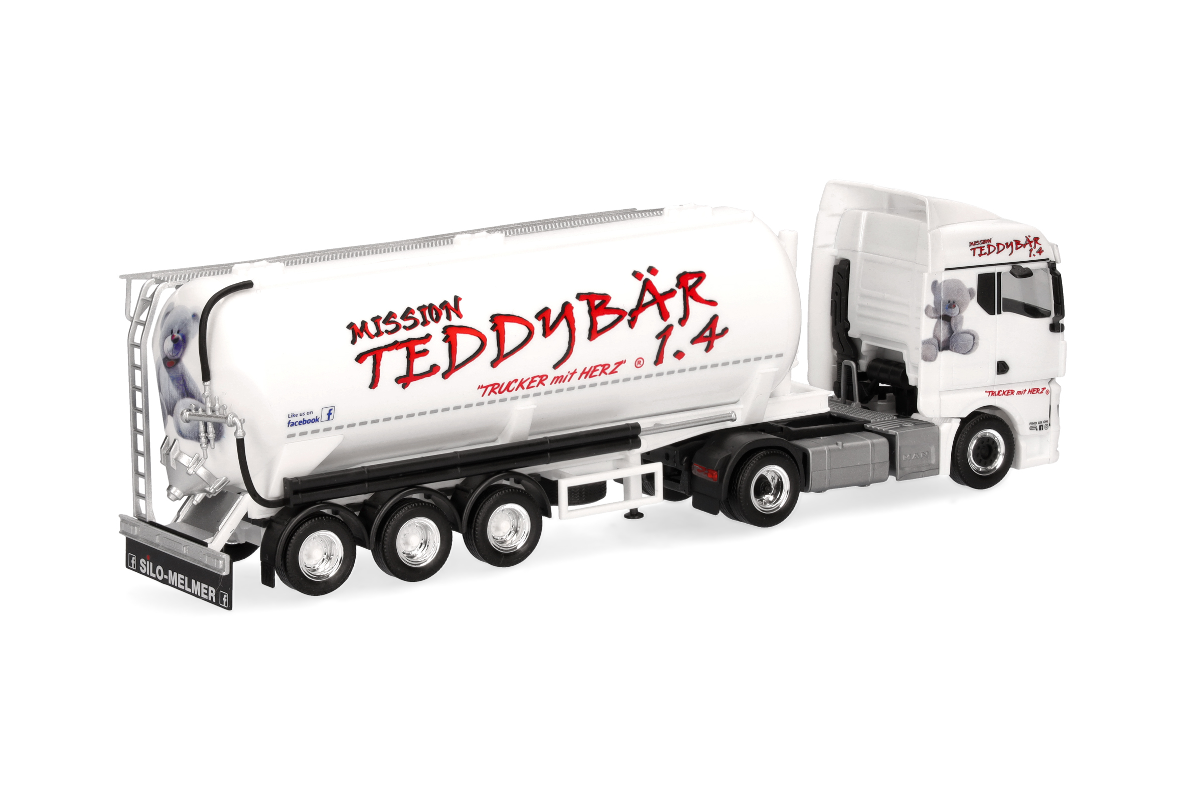 Herpa 318754 | MAN TGX GM Silo-Sattelzug | Silo Melmer / Teddybär 1.4 | 1:87
