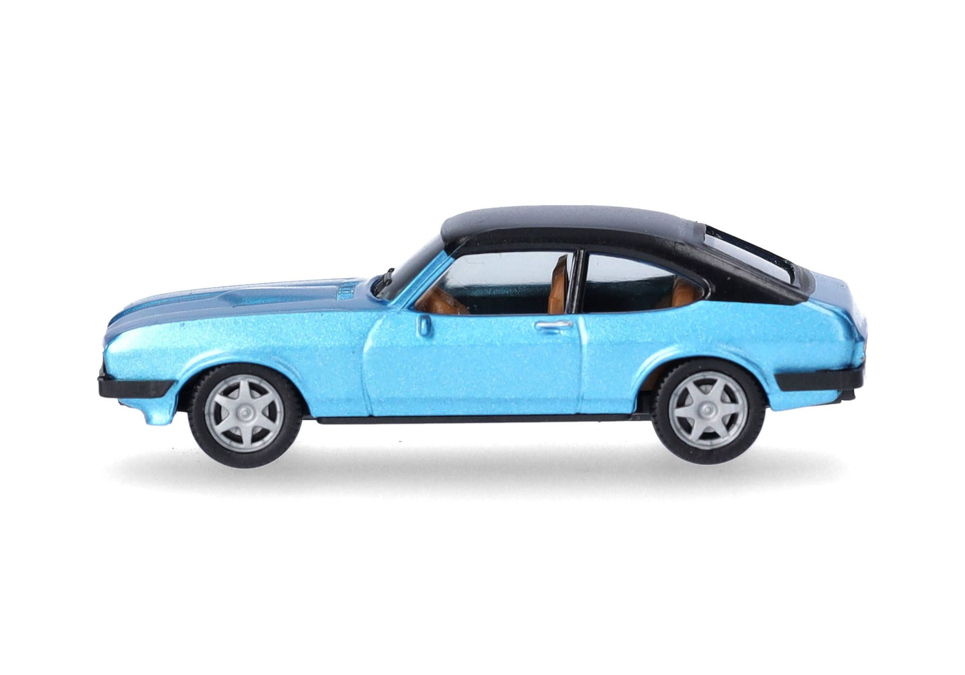 Herpa 430807-002 | Ford Capri II |Vinyldach | miamiblaumetallic | 1:87