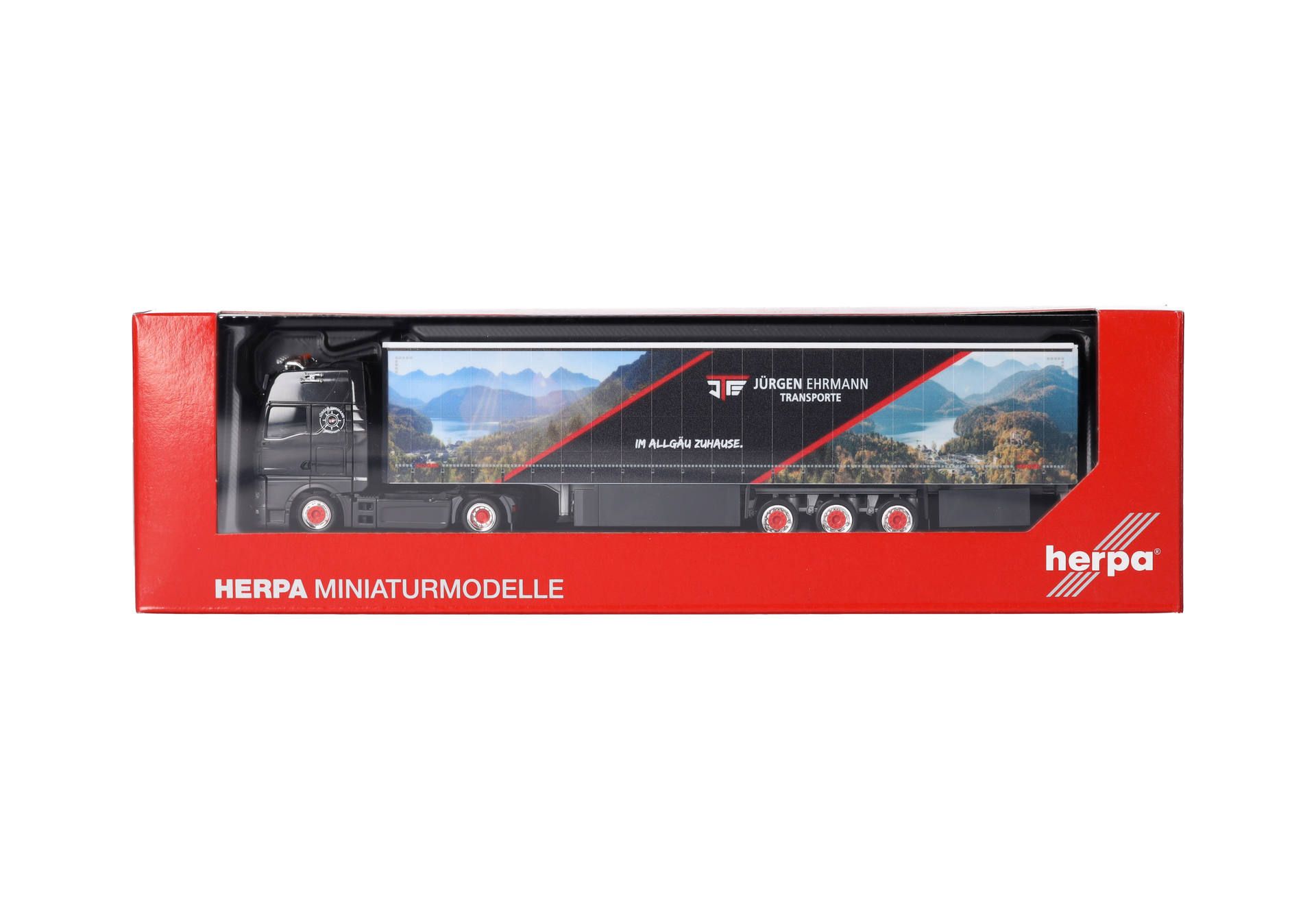 Herpa 317511 | MAN TGX GX | 15m Lowliner-Gardinenplanensattelzug | Jürgen Ehrmann Transporte | 1:87