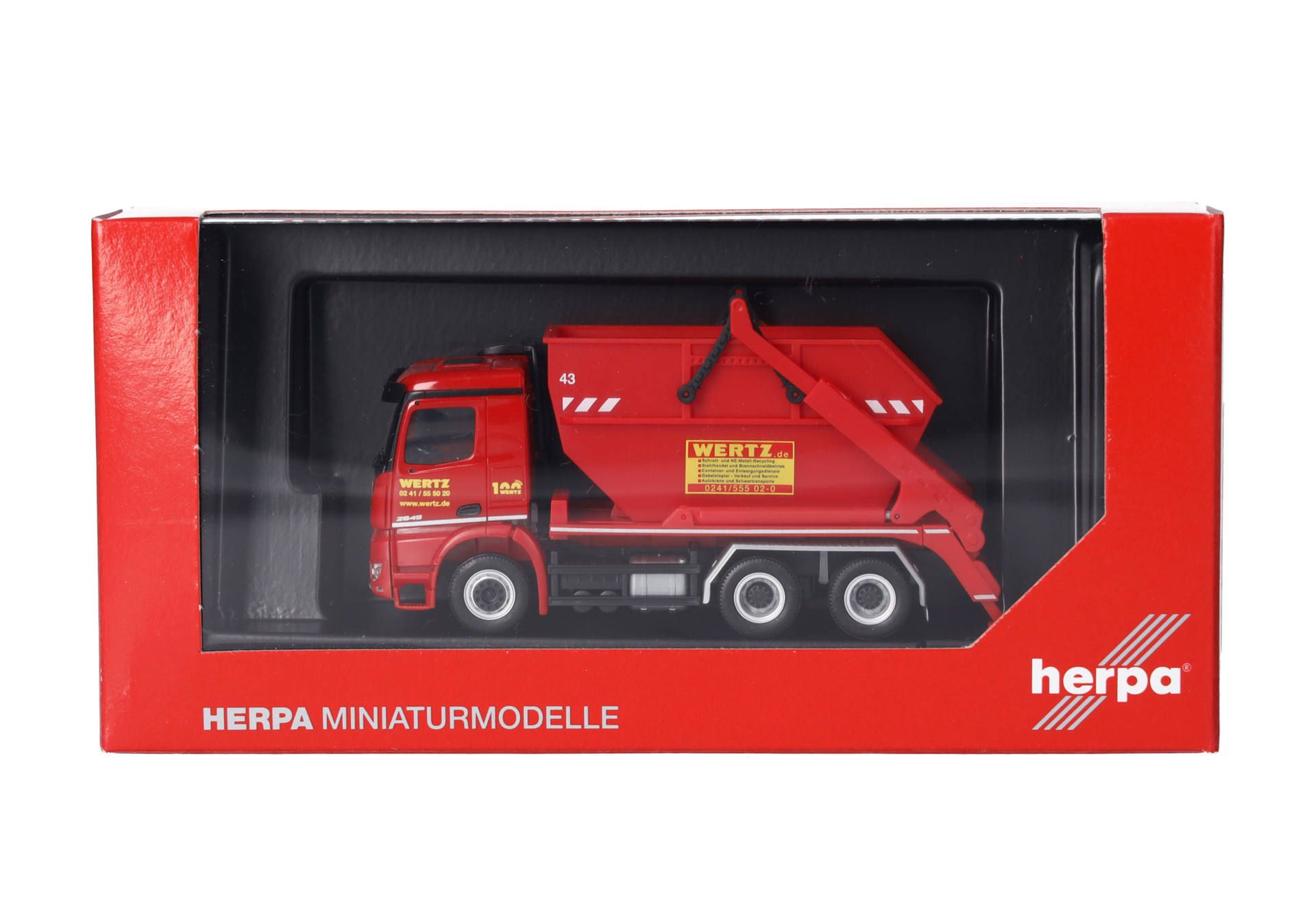 Herpa 317856 | Mercedes-Benz Arocs M Absetzkipper AK16 | Wertz | 1:87