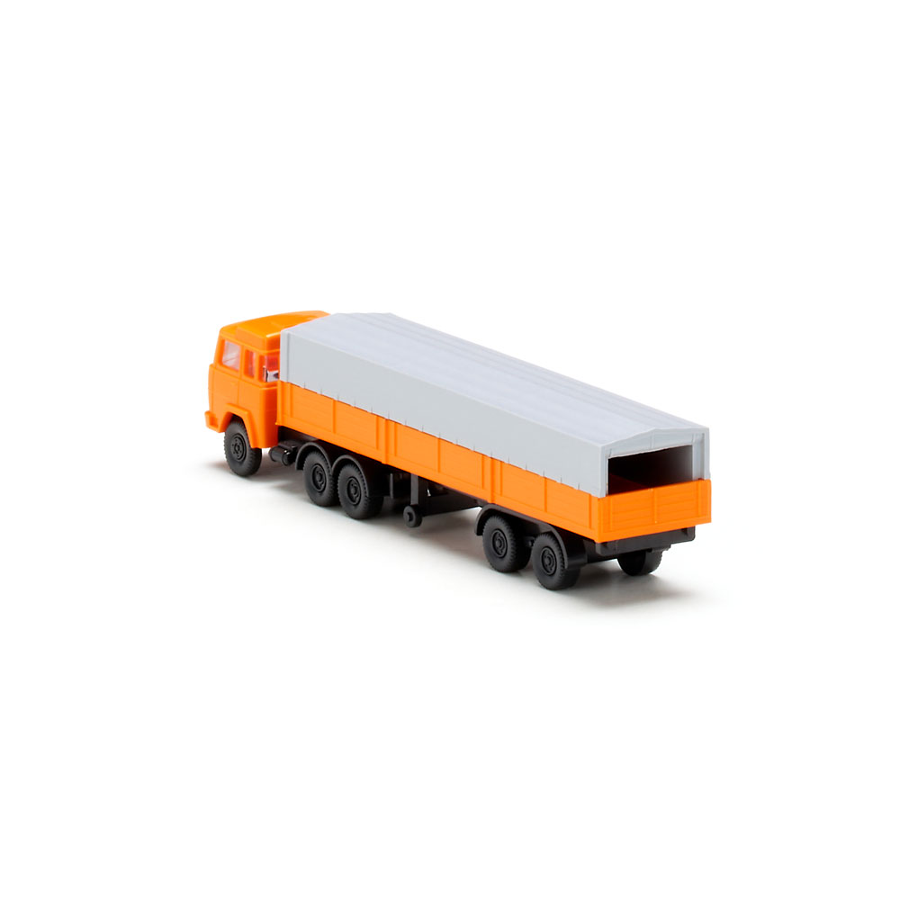 Wiking 095611 | Magirus | Pritschensattelzug  | orange | Spur N | 1:160
