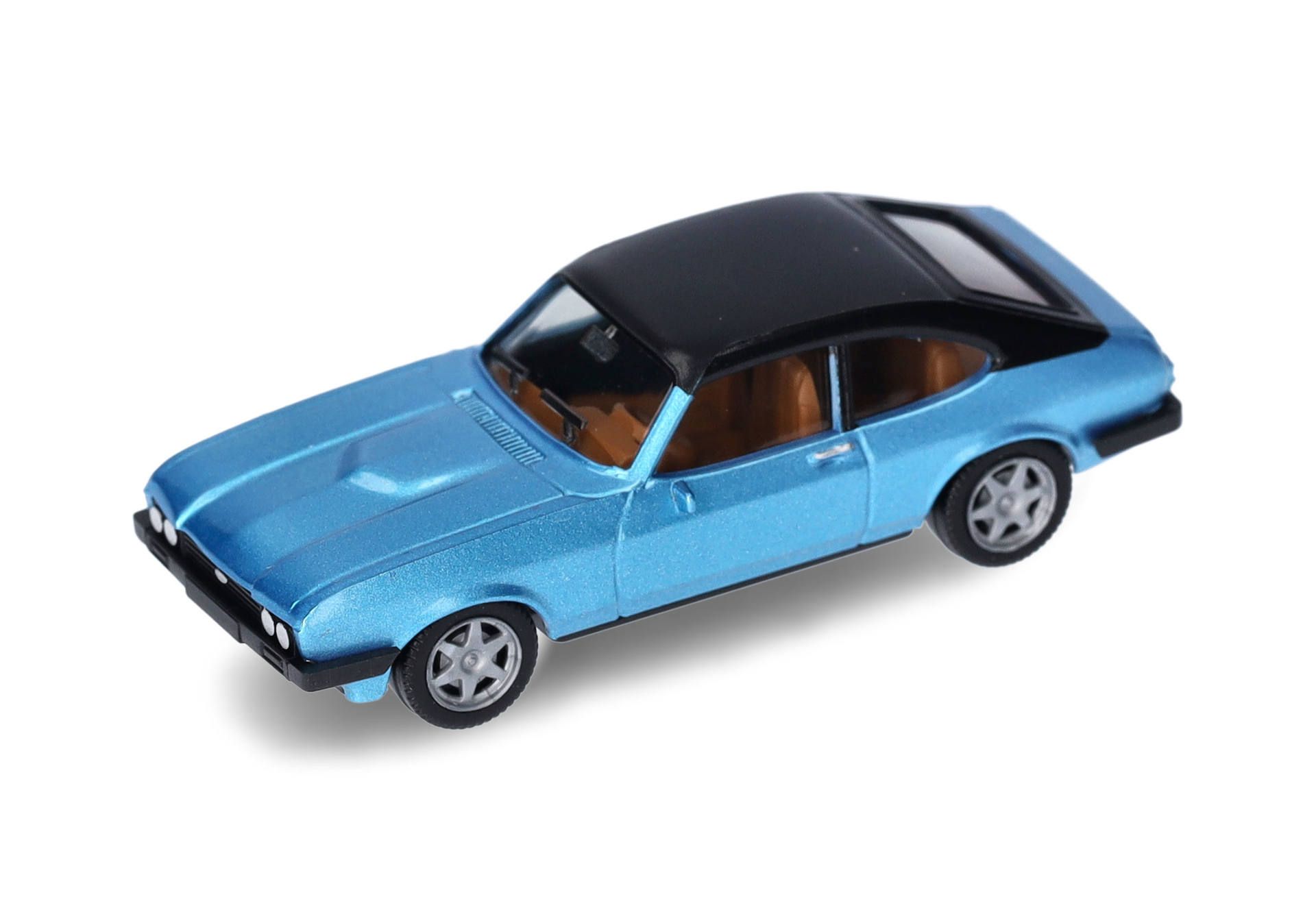 Herpa 430807-002 | Ford Capri II |Vinyldach | miamiblaumetallic | 1:87