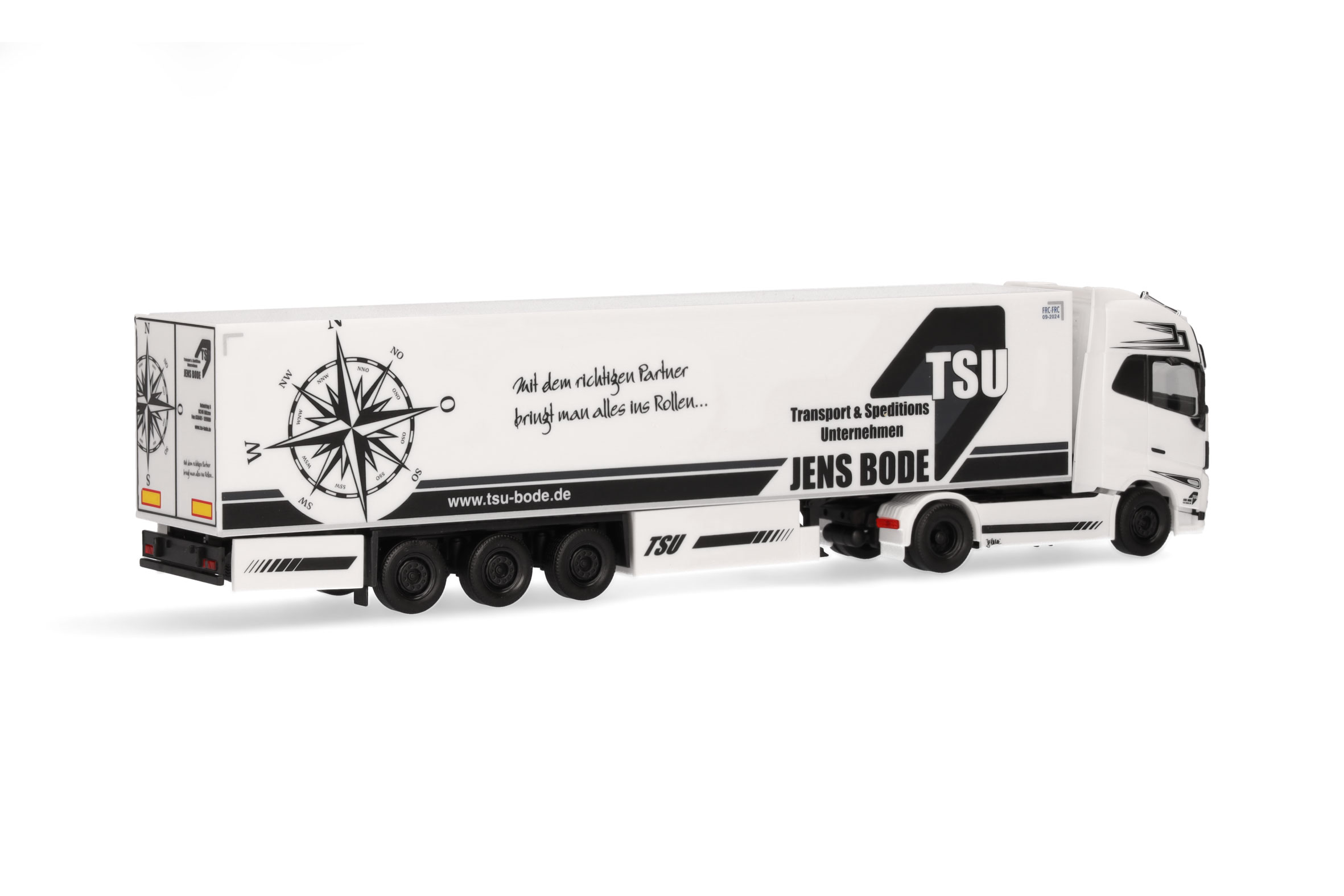 Herpa 317528 | Volvo FH Gl. XL 2020 Kühlkoffer-Sattelzug | TSU Bode | 1:87