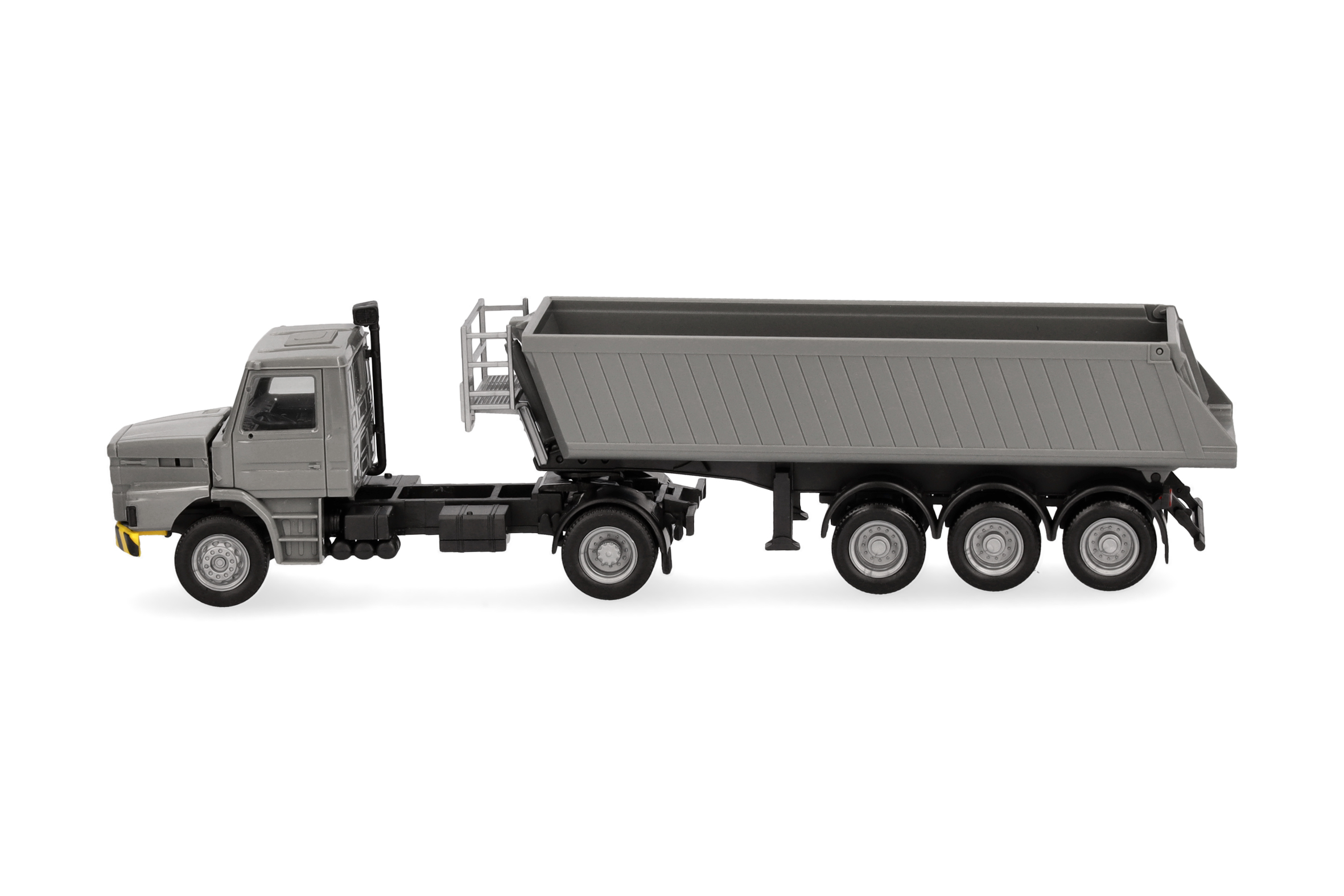 Herpa 319713 | Scania Hauber | Kipp-Sattelzug | grau/gelb | 1:87