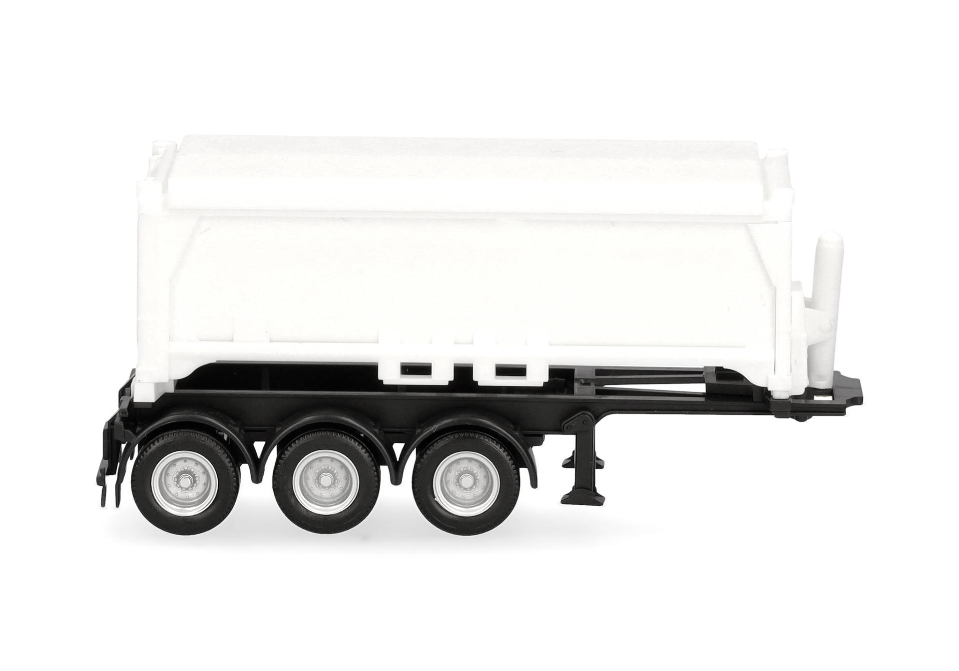 Herpa 077101 | Abraumcontainerauflieger 3achs | weiß | 1:87
