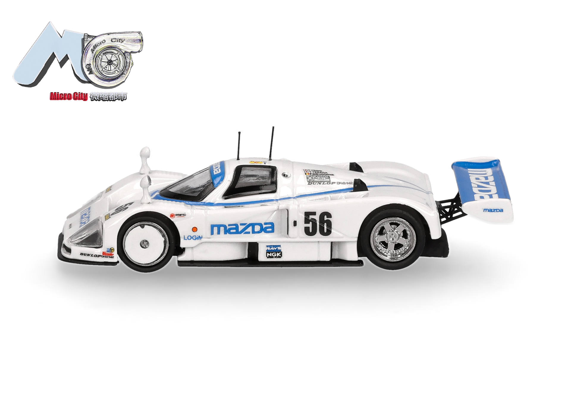 Herpa MicroCity 87MC000095 | Mazda 787B "56" | weiß | 1:87