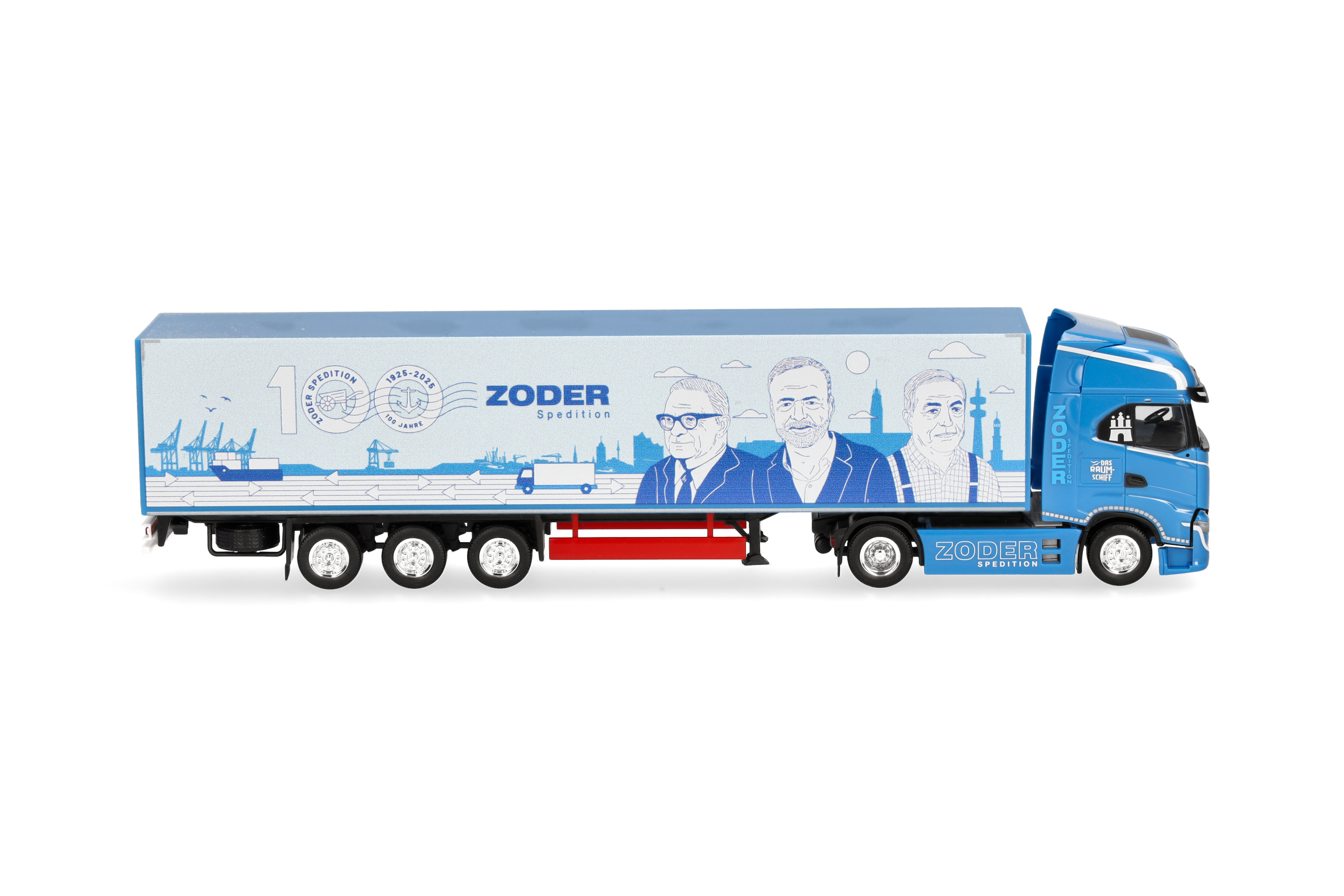 Herpa 961479 | Iveco S-Way MY24 | Koffer-Sattelzug | 100 Jahre Zoder Spedition | 1:87