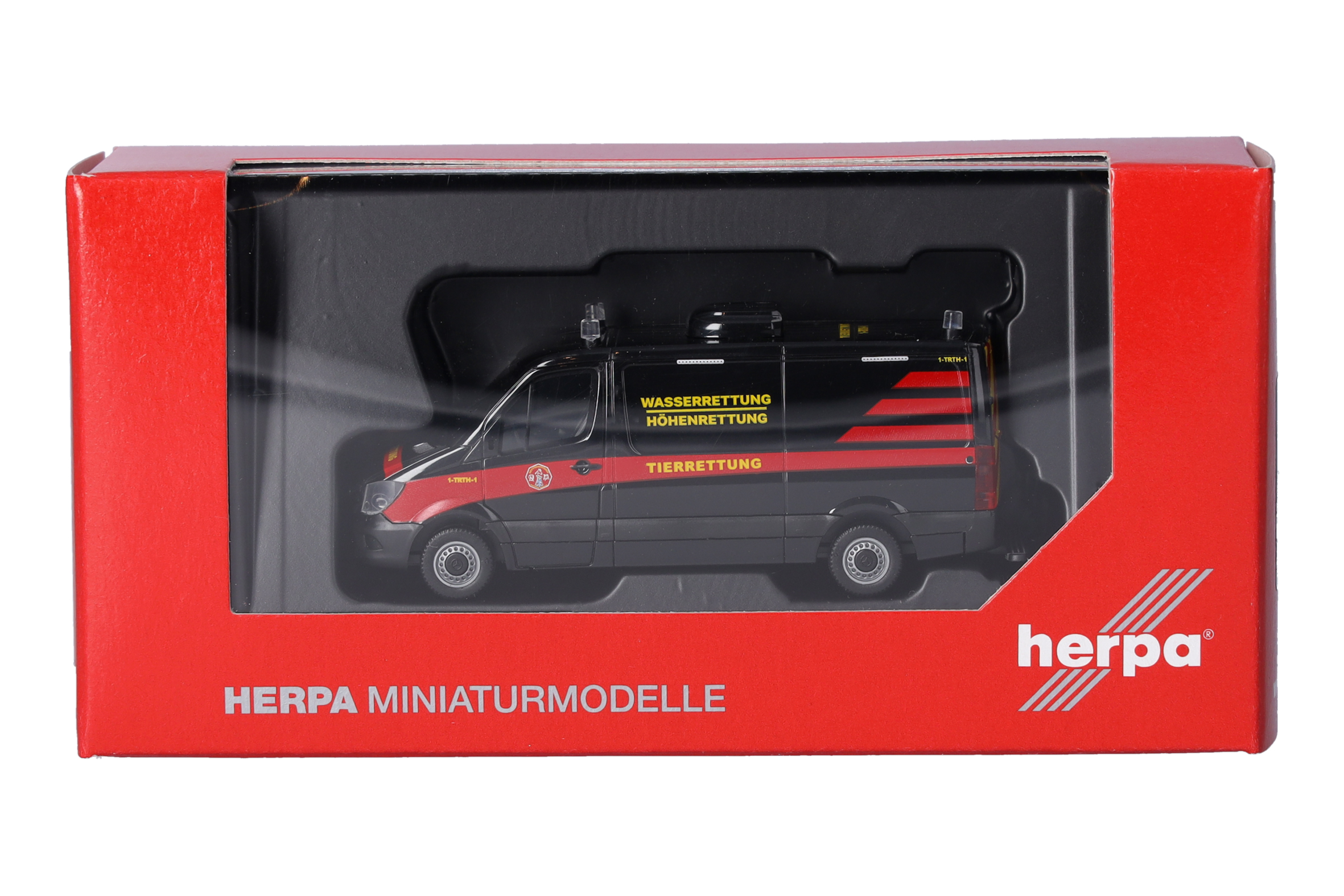 Herpa 098717 | MB Sprinter '13 Kasten Flachdach | Gerätewagen Höhenrettung Tierrettung Essen e.V." | 1:87