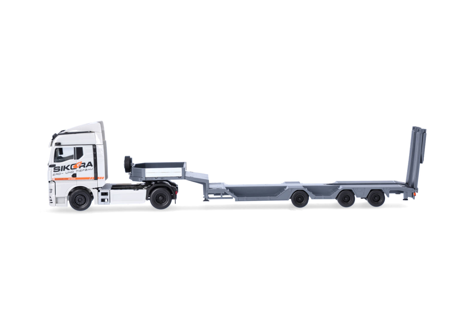 Herpa 320849 | MAN TGX GM | Semitieflade-Sattelzug | Sikora/Trucker Babe Cindy | 1:87