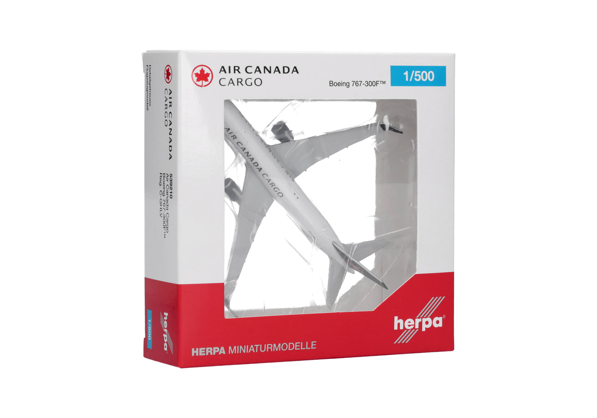 Herpa Wings 539210 | Air Canada Cargo | Boeing 767-300F | C-GHLV | 1:500