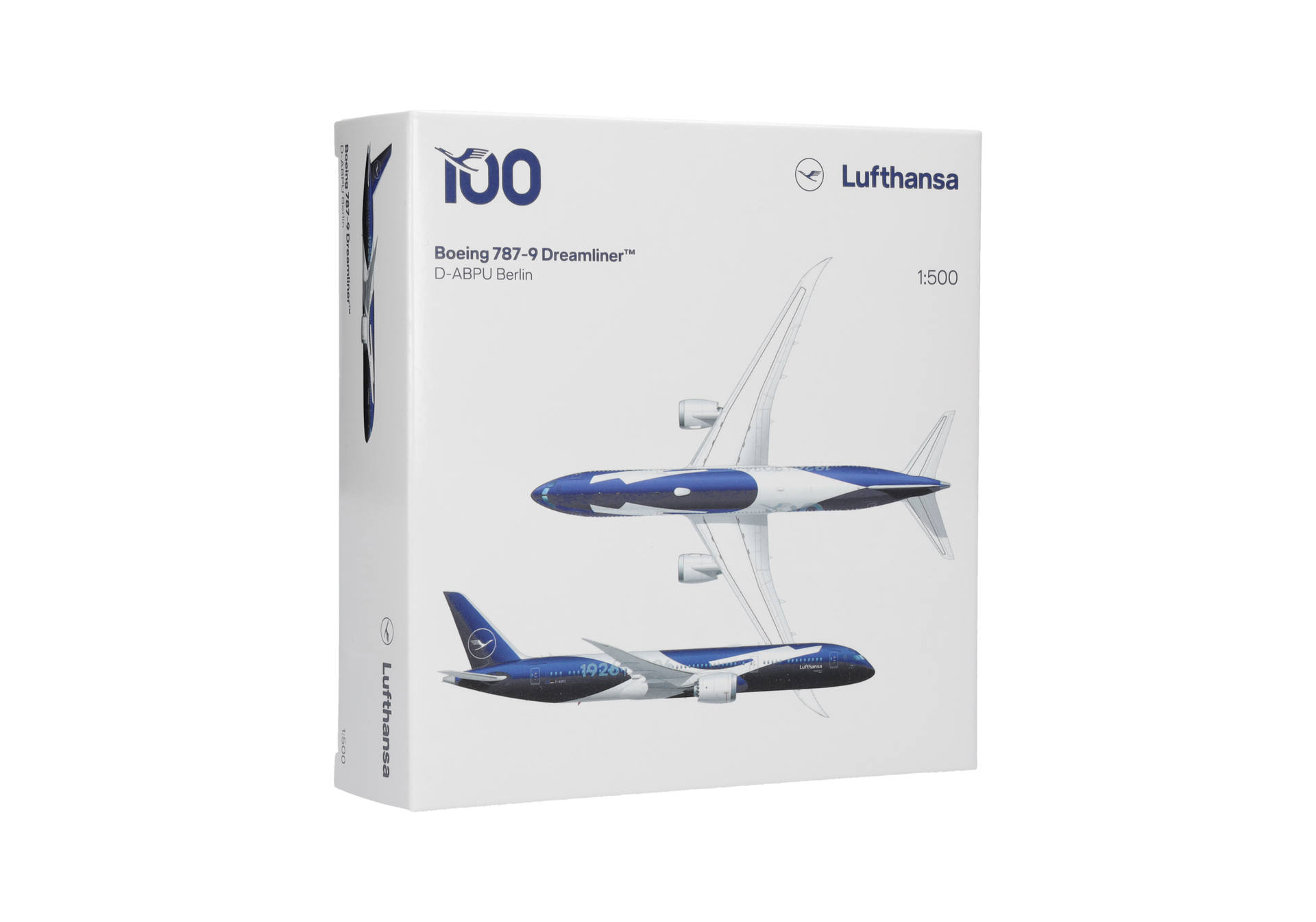 Herpa Wings 538947 | Lufthansa | Boeing 787-9 | D-ABPU "Berlin" Dreamliner - 100 Jahre | 1:500