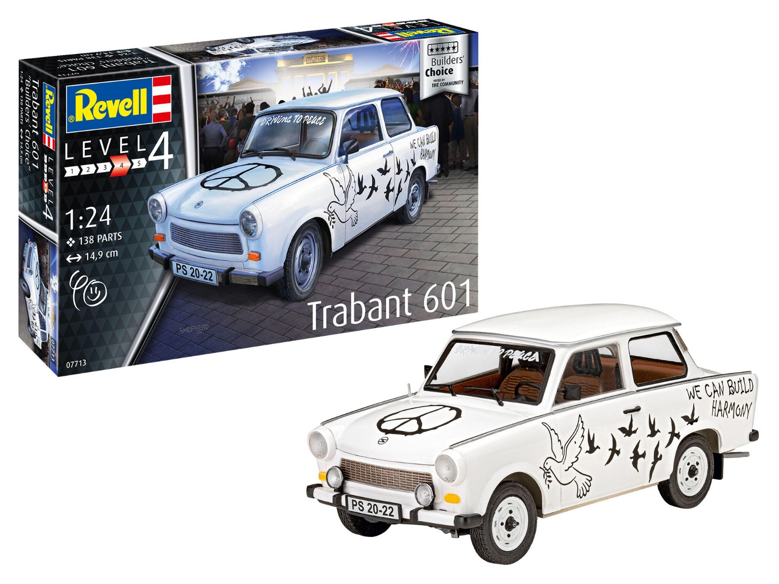 Revell 07713 | Trabant 601S | Builder's Choice | 1:24