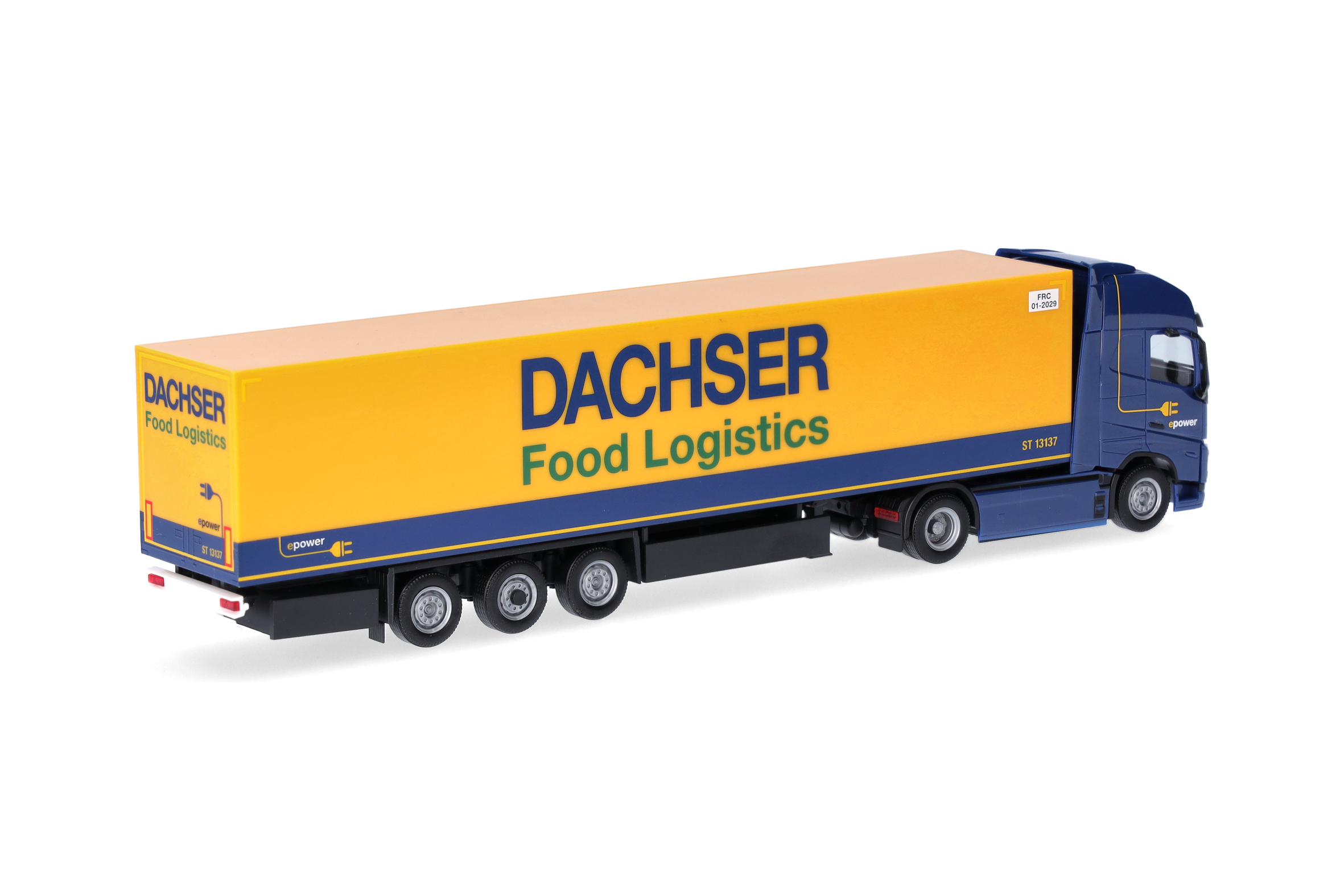 Herpa  316798 | Volvo FH GL XL 2020 Electric | Kühlkoffer-Sattelzug| | Dachser Food Logistics | 1:87