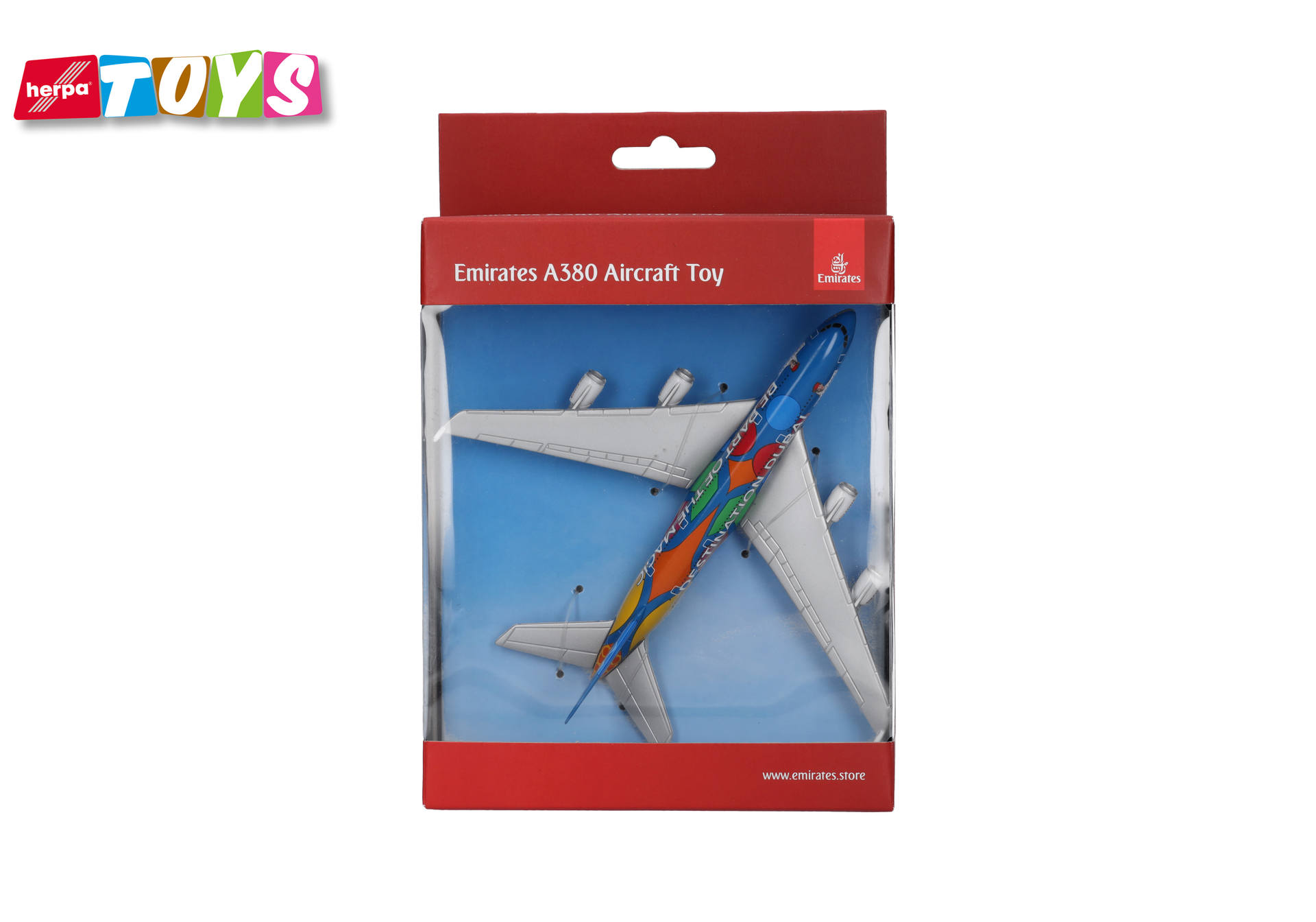 Herpa Toys | 86RT-9906 | Single Airplane Emirates A380 "Destination Dubai"