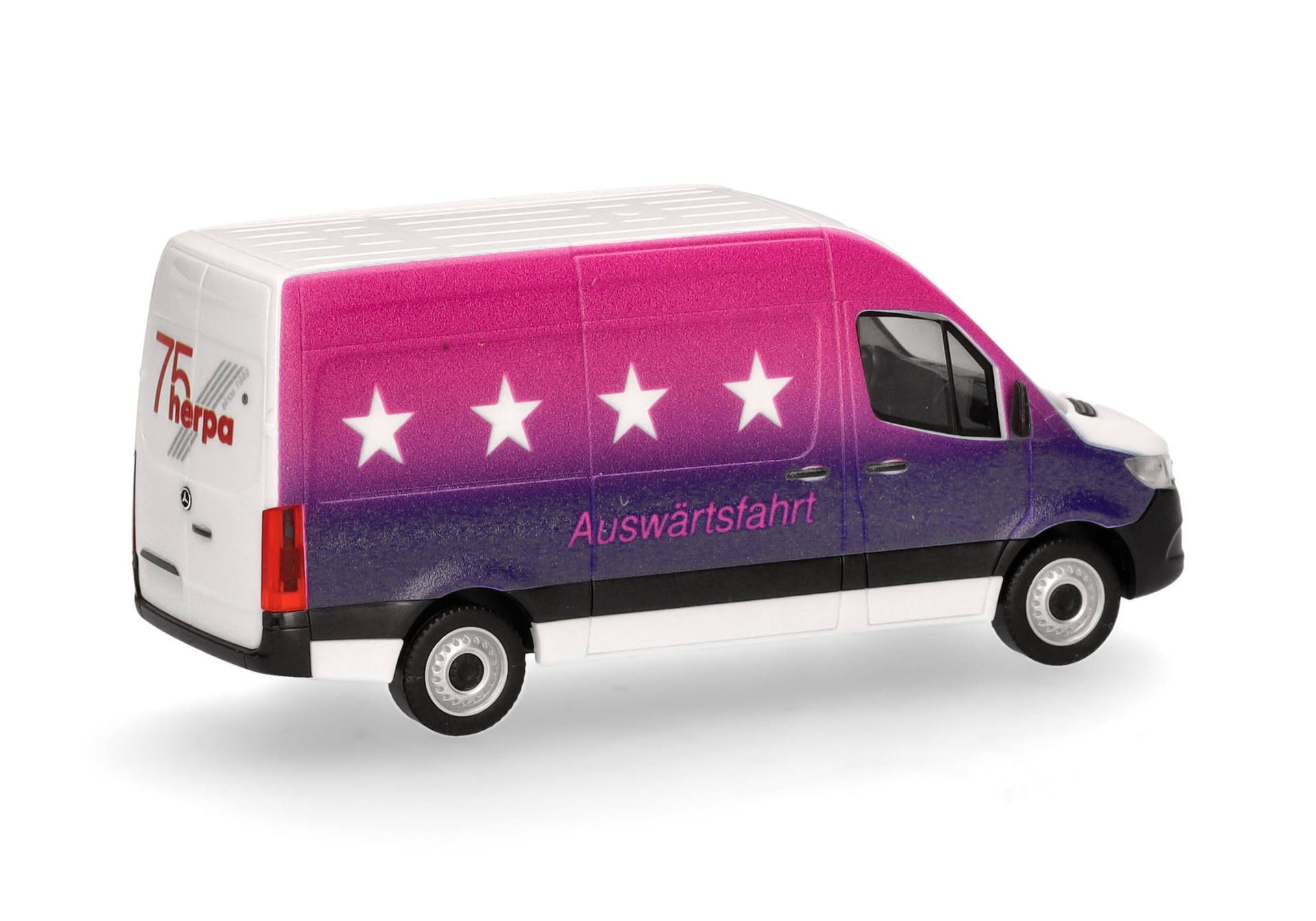 Herpa 958011 | MB Sprinter 18 Kasten Hochdach | Auswärtsfahrt (Express)| 1:87