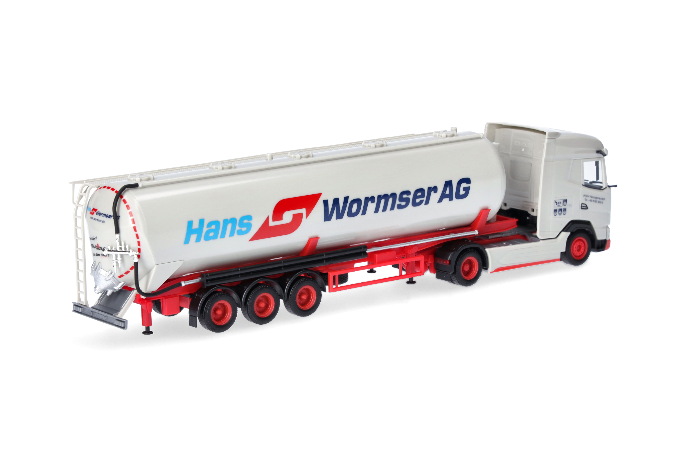 Herpa 318815 | DAF XG | Silo-Sattelzug 60m³ | Hans Wormser | 1:87
