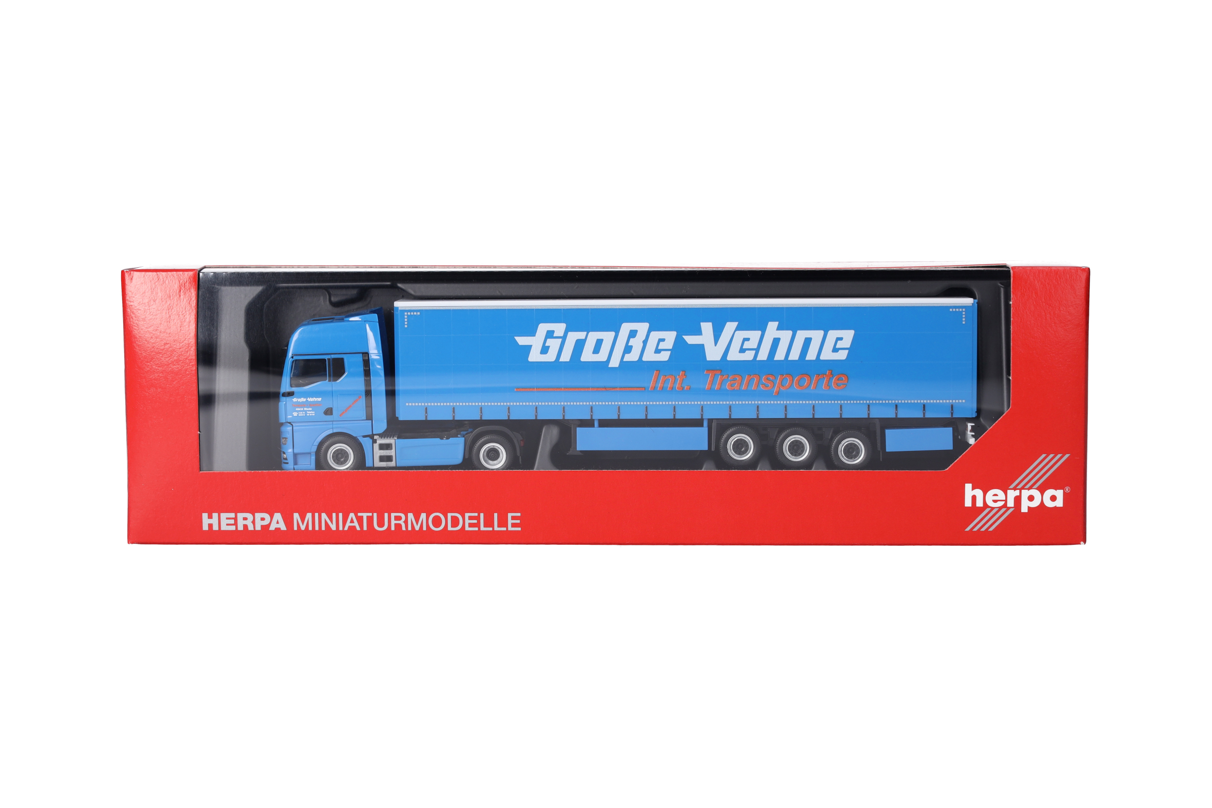 Herpa 319287 | MAN TGX GX | Gardinenplanen-Sattelzug | Große-Vehne | 1:87