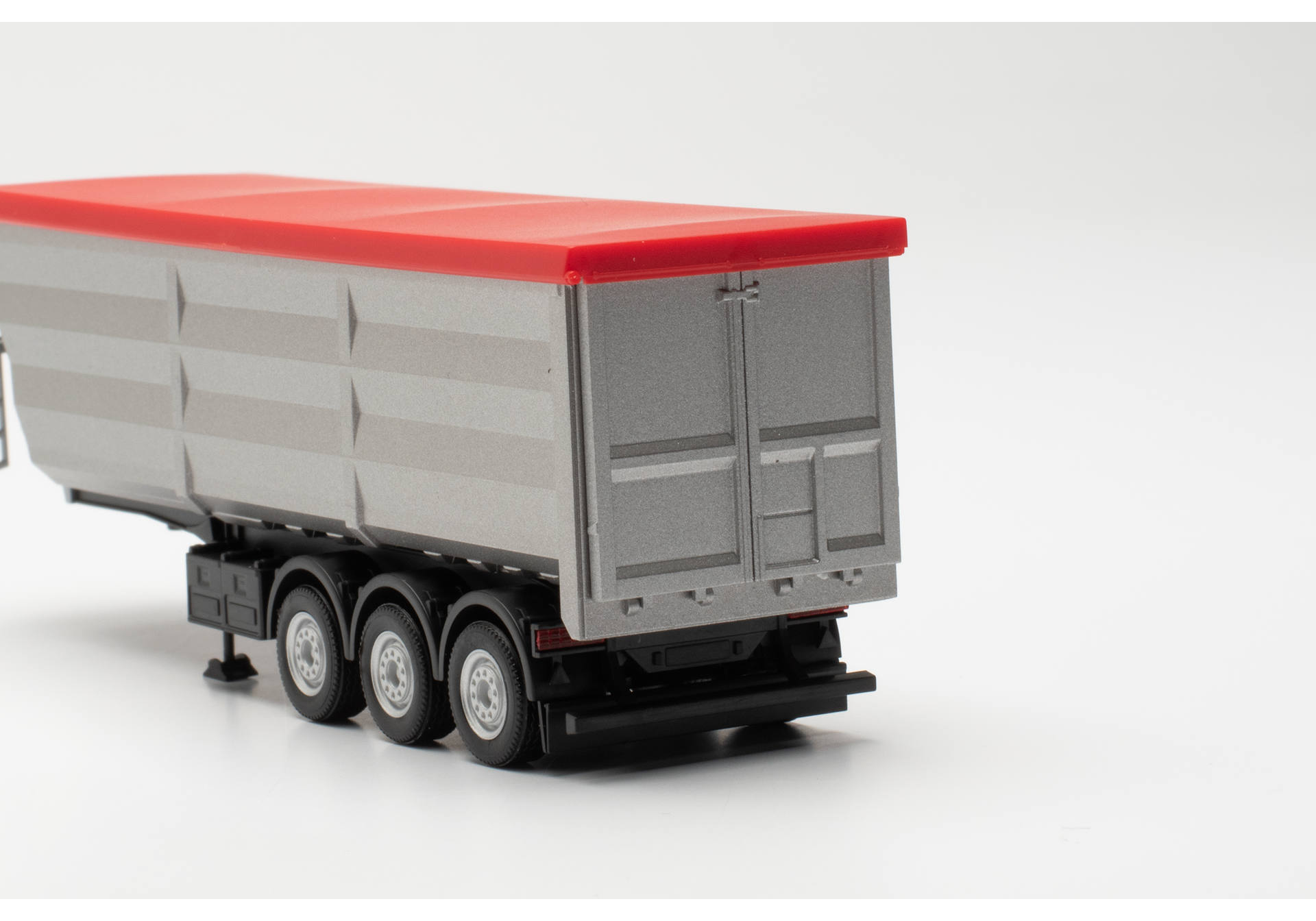 Herpa 077057-002 | Stahlmuldenauflieger, silber | 1:87