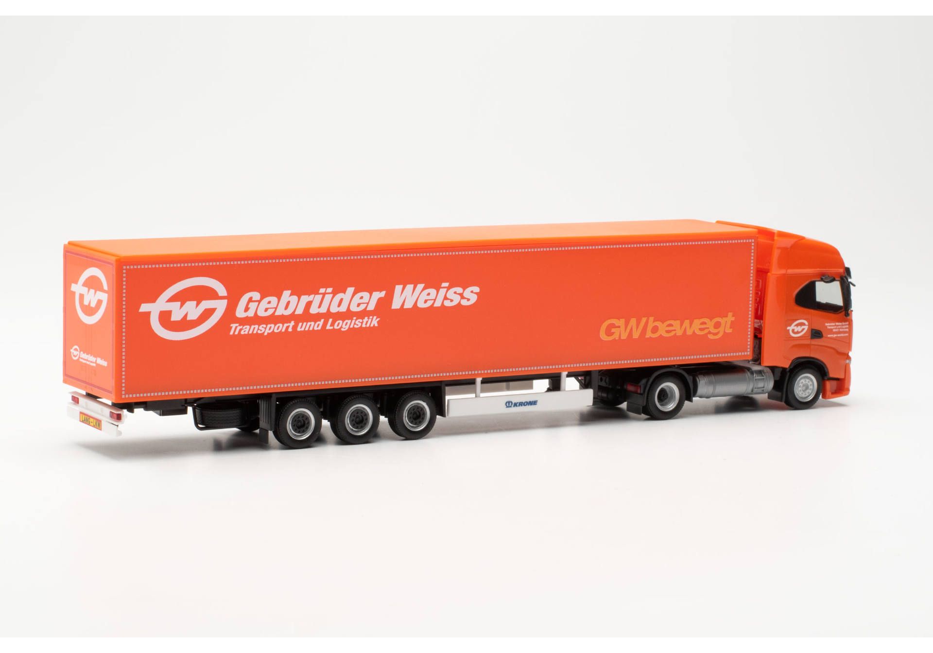 Herpa  317344 | Iveco S-Way LNG Koffer-Sattelzug 15m | Gebrüder Weiss | 1:87
