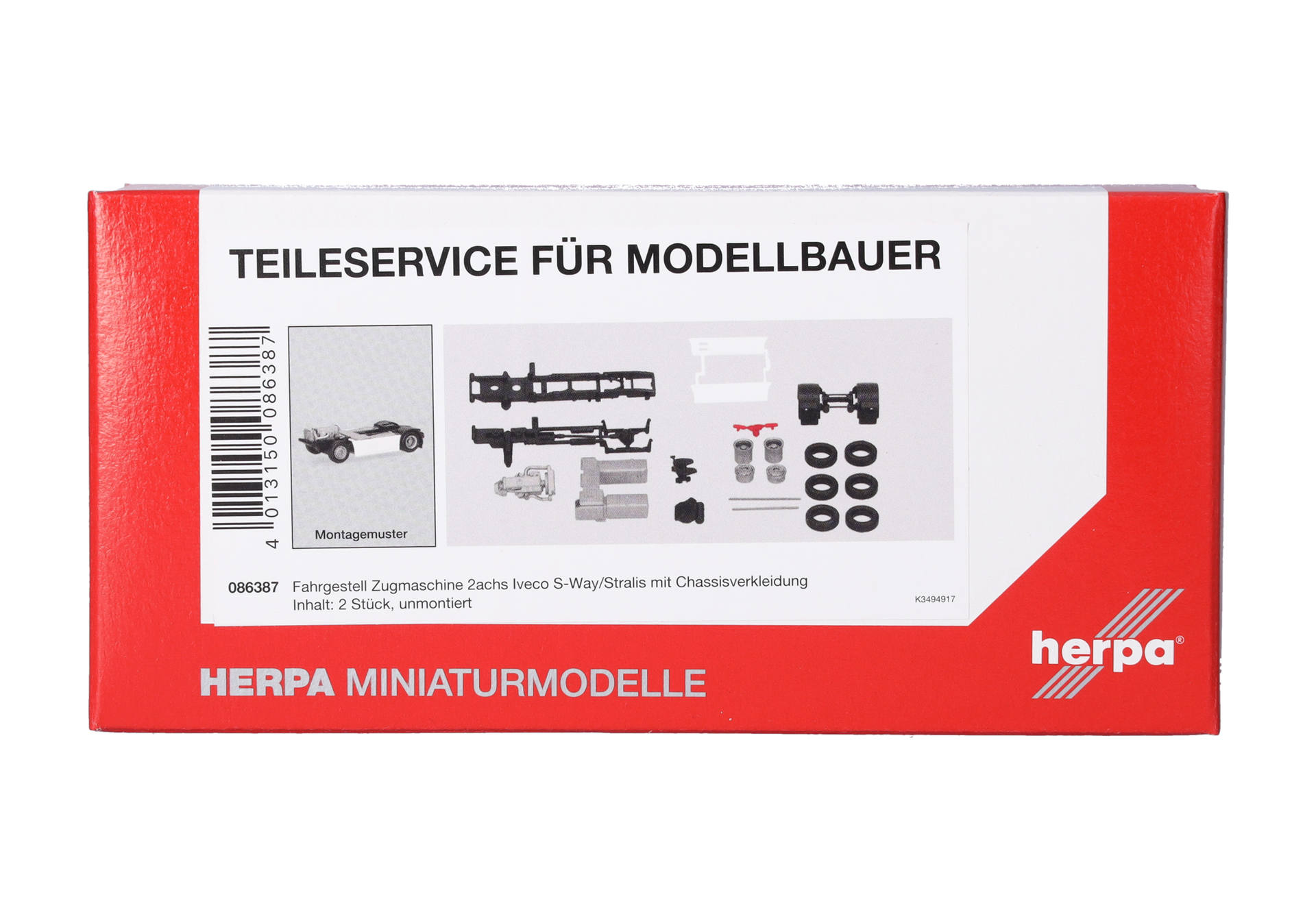 Herpa TS 086387 | Fahrgestell Zugmaschine 2achs Iveco S-Way/Stralis  | 1:87