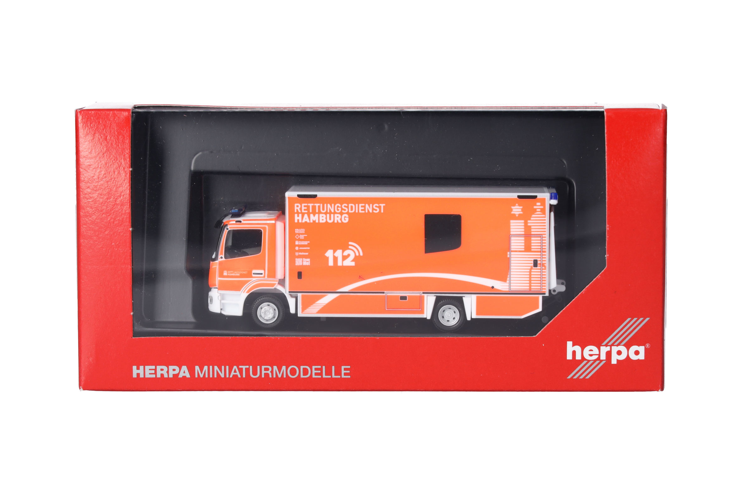 Herpa 091473 | MB Atego 2013 S-KTW mit LBW | Feuerwehr Hamburg | 1:87