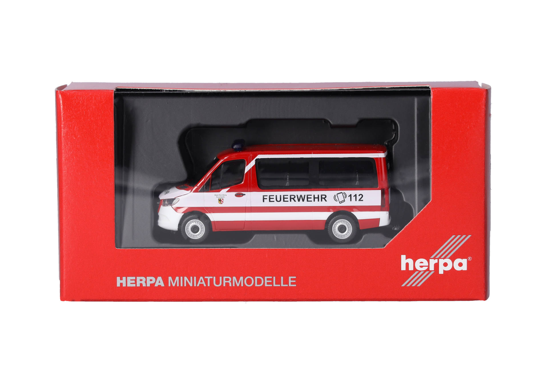 Herpa 098885 | Mercedes-Benz Sprinter '18 Flachdach Bus | Feuerwehr Nürnberg | 1:87