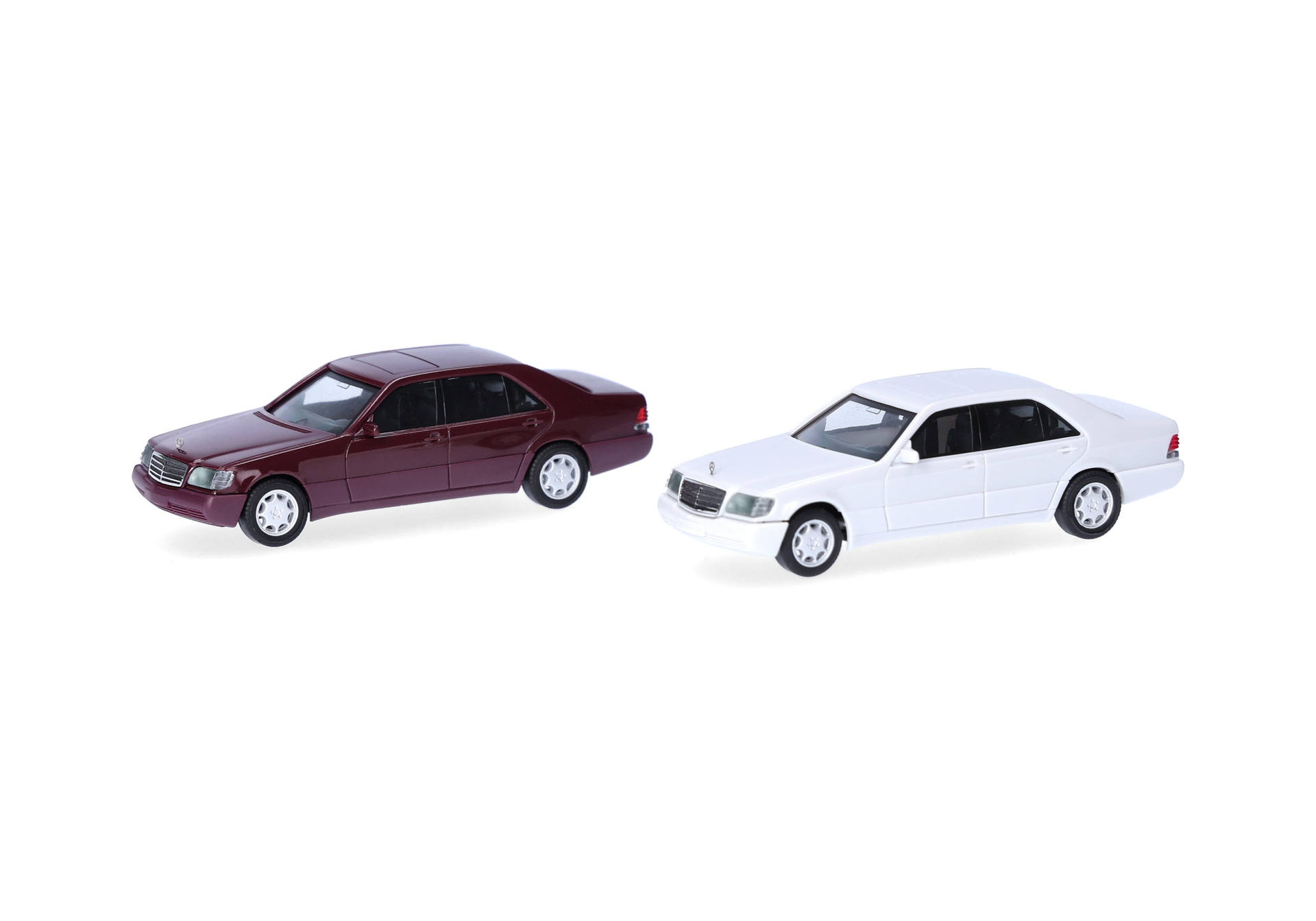 Herpa MiniKit 012751-004 |  Mercedes-Benz S-Klasse W140 | dunkelrot und grau | 1:87