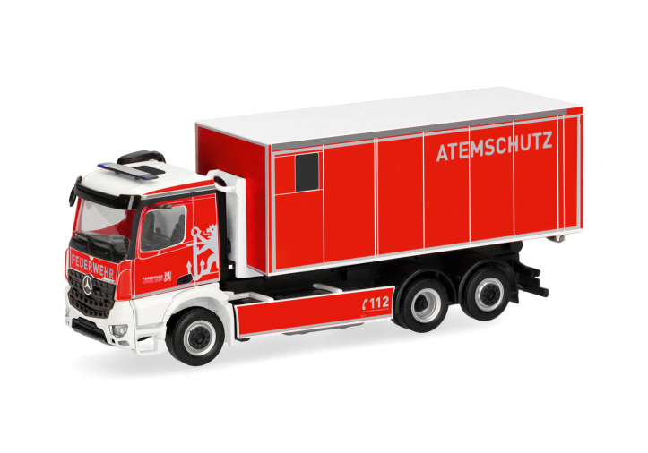 Herpa 099776 | MB Arocs M Wechsellader-LKW | FW Düsseldorf/Atemschutz | 1:87
