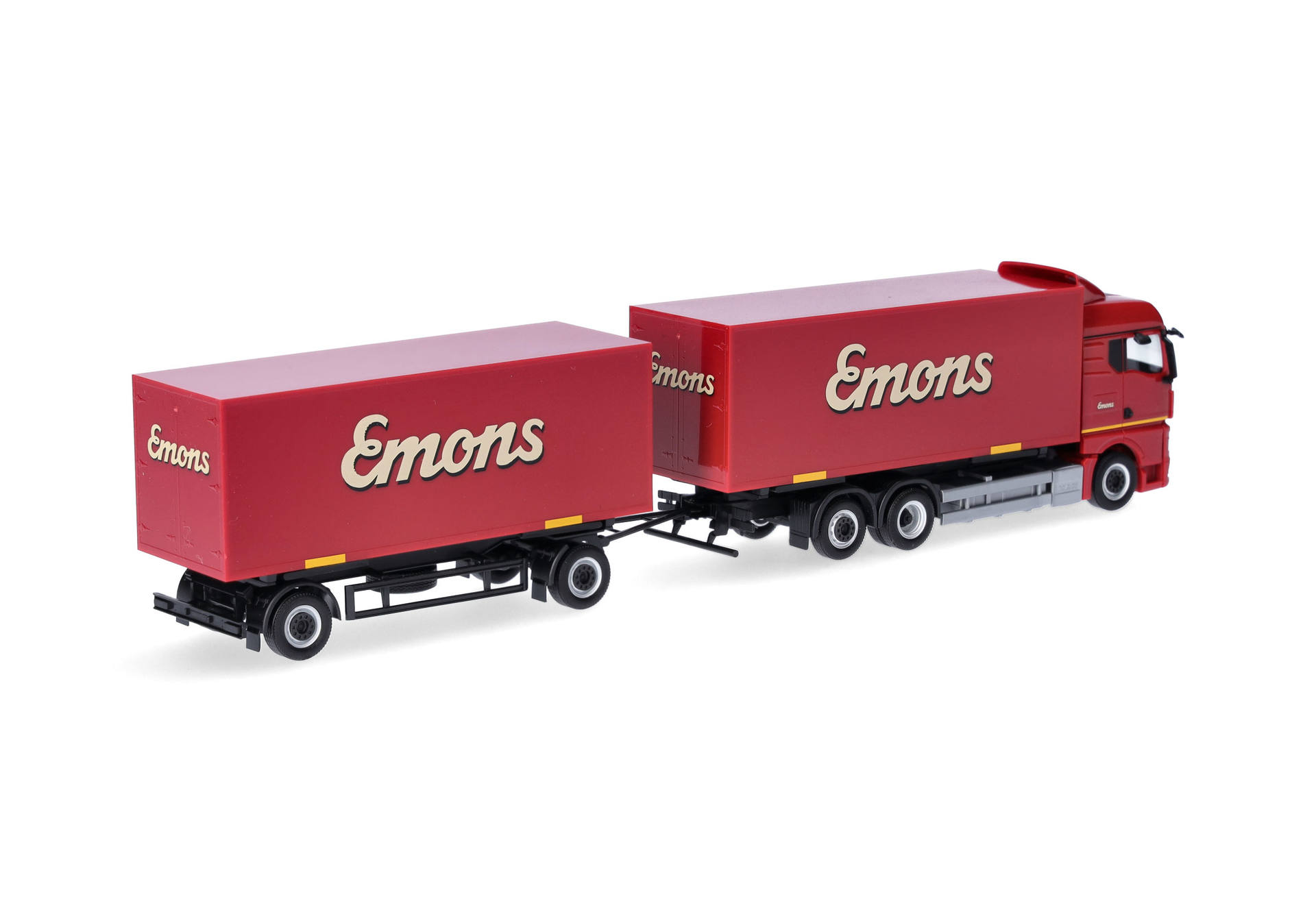 Herpa 319294 | MAN TGX GM Wechselkoffer-Hängerzug | Emons | 1:87