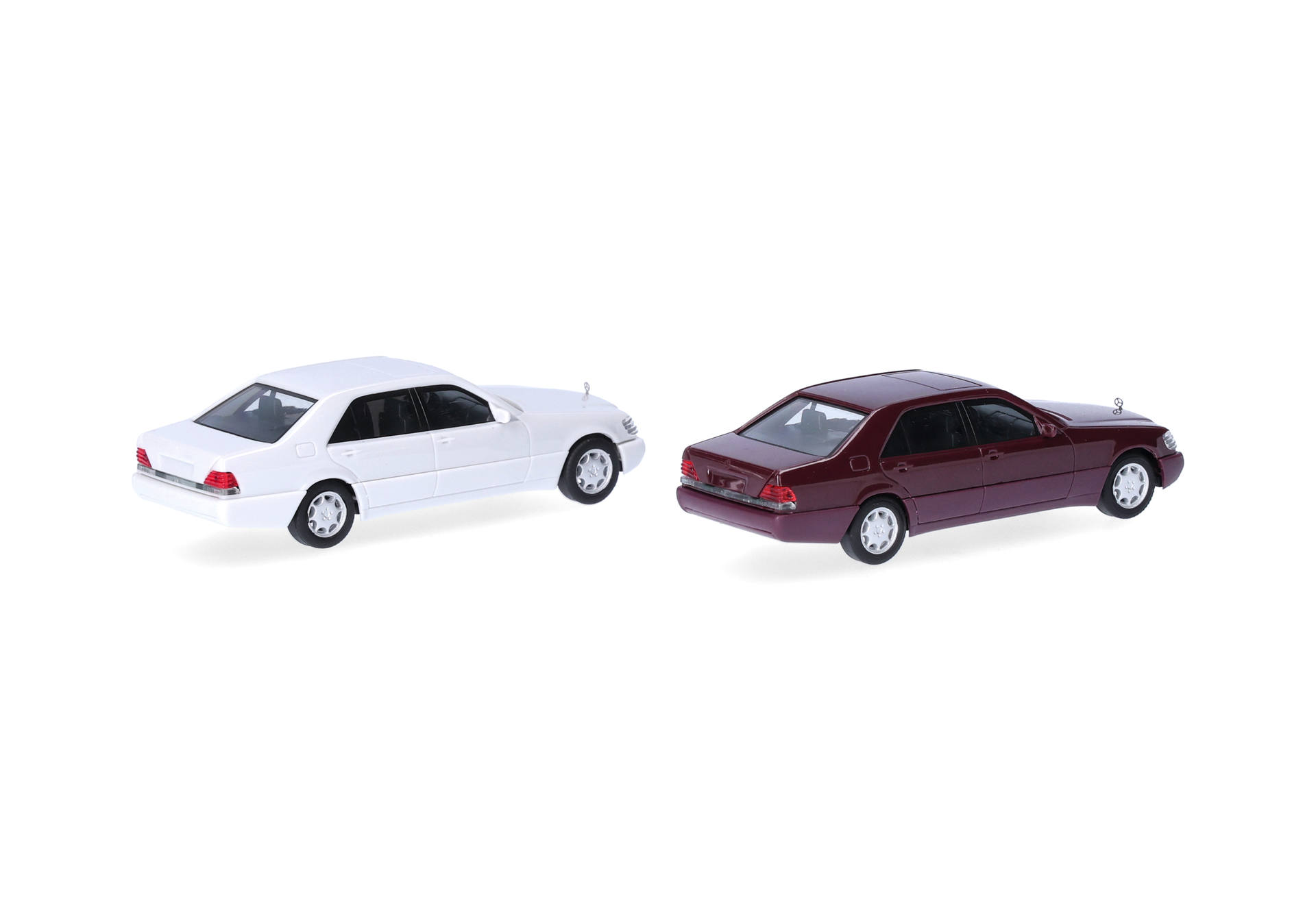 Herpa MiniKit 012751-004 |  Mercedes-Benz S-Klasse W140 | dunkelrot und grau | 1:87