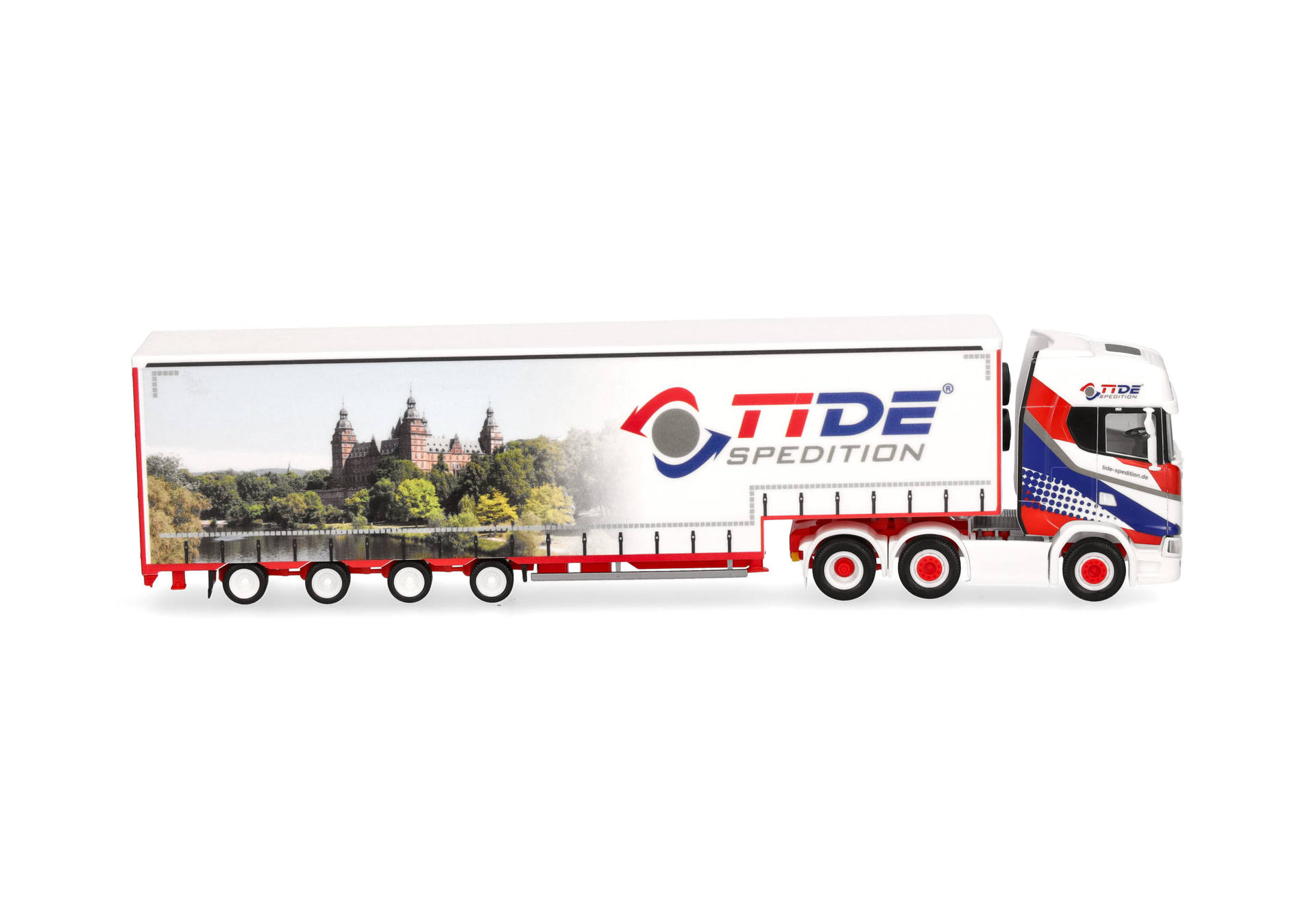Herpa 319645 | Scania CS 20 HD (6x2) Volumen-Sattelzug  |TiDe Spedition | 1:87