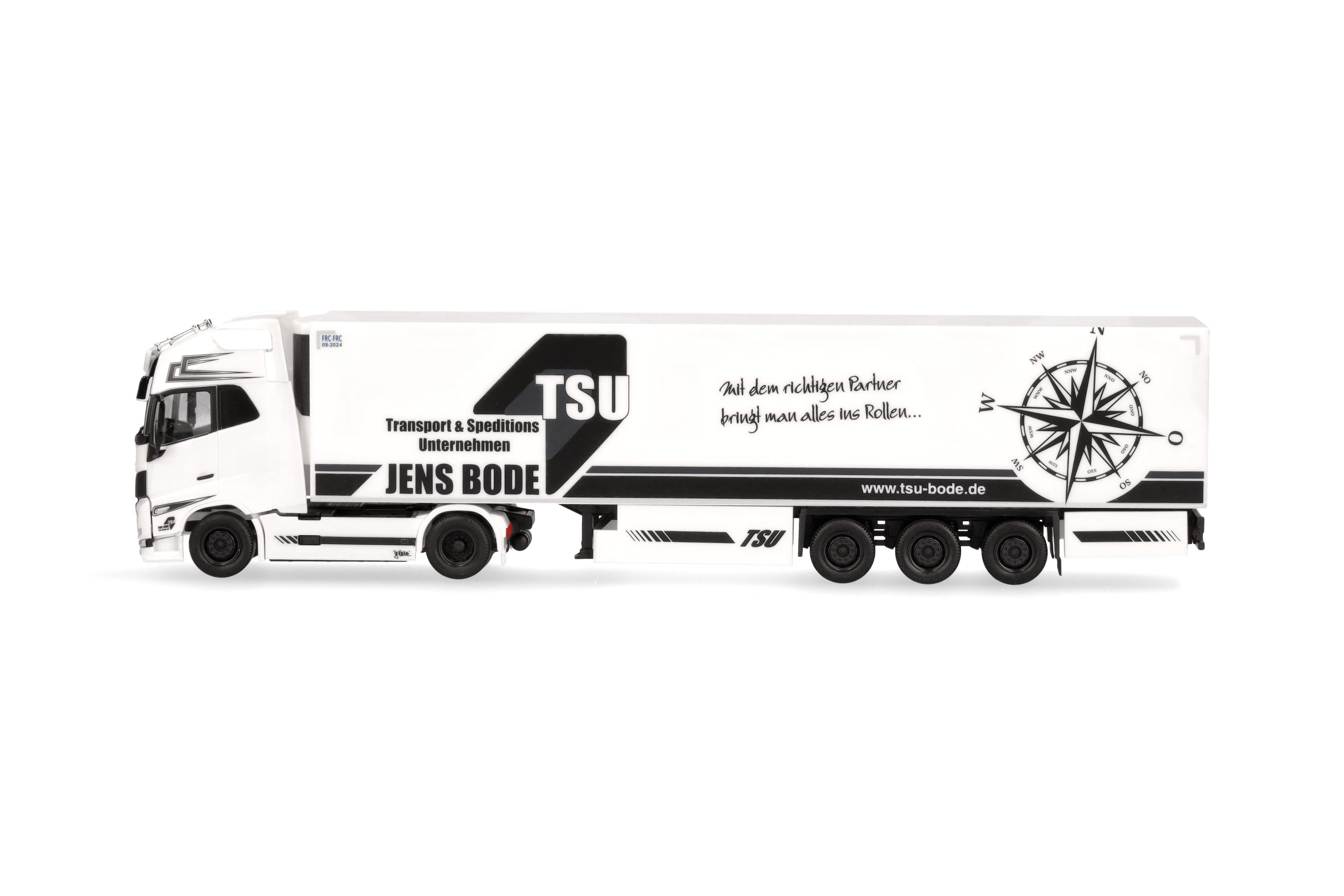Herpa 317528 | Volvo FH Gl. XL 2020 Kühlkoffer-Sattelzug | TSU Bode | 1:87