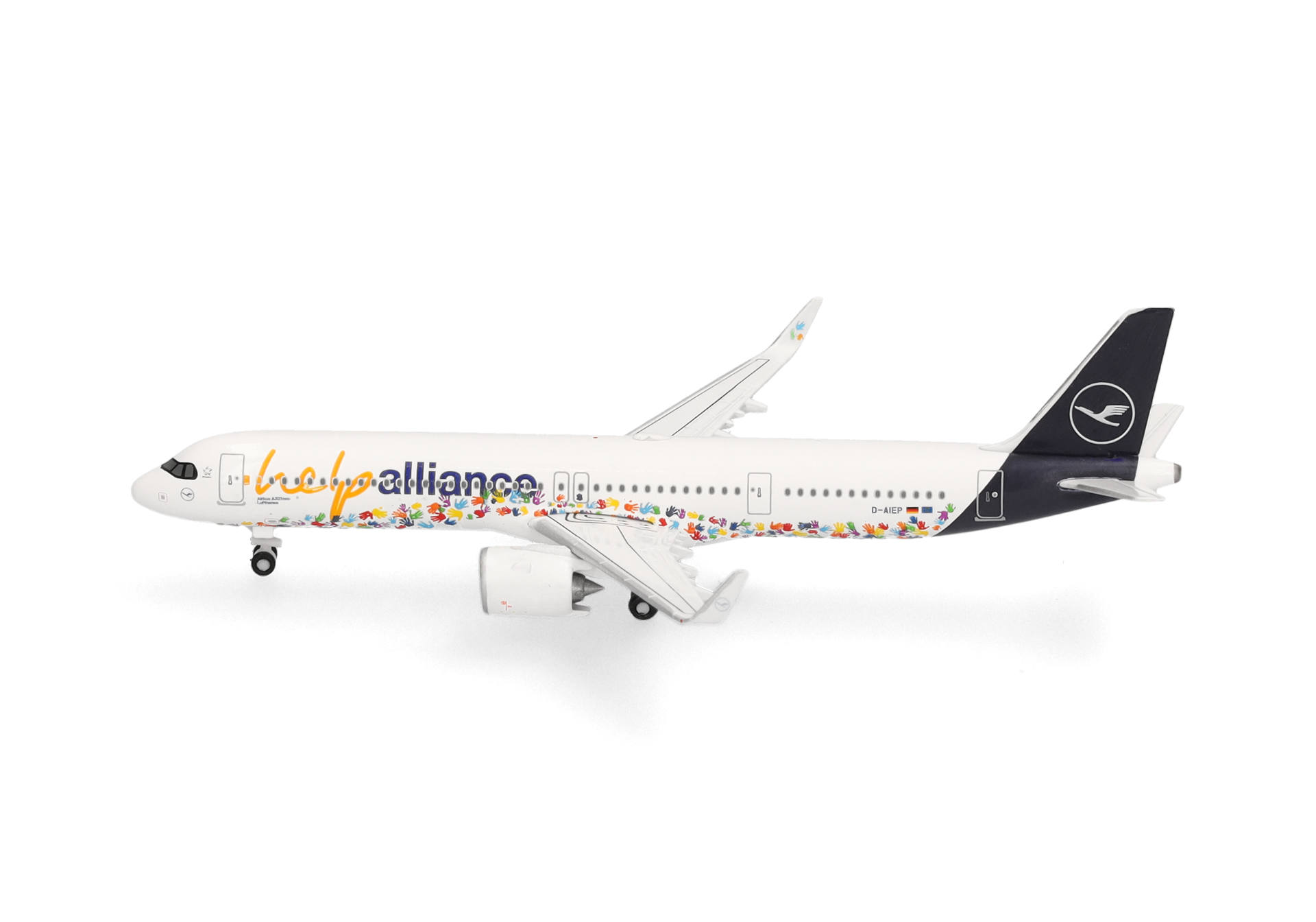 Herpa Wings 538961 | Lufthansa Airbus A321neo | Help Alliance - D-AIEP | 1:500