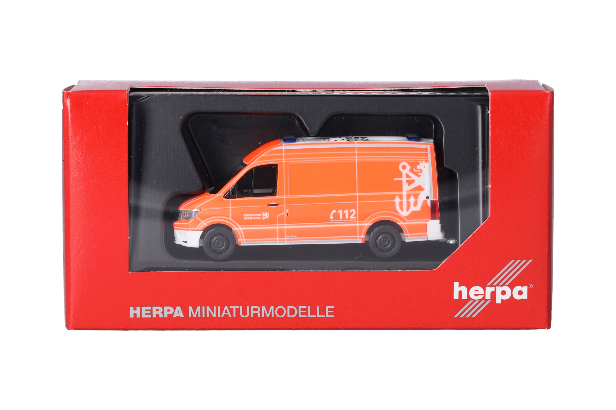 Herpa 098298 | MAN TGE Kasten Hochdach | Feuerwehr Düsseldorf | 1:87