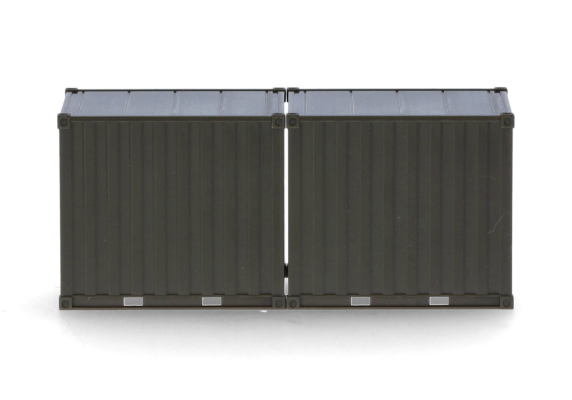 Herpa Zubehör 747103 | 2x 10ft Container | Bundeswehr | Bronzegrün (unbedruckt) | 1:87