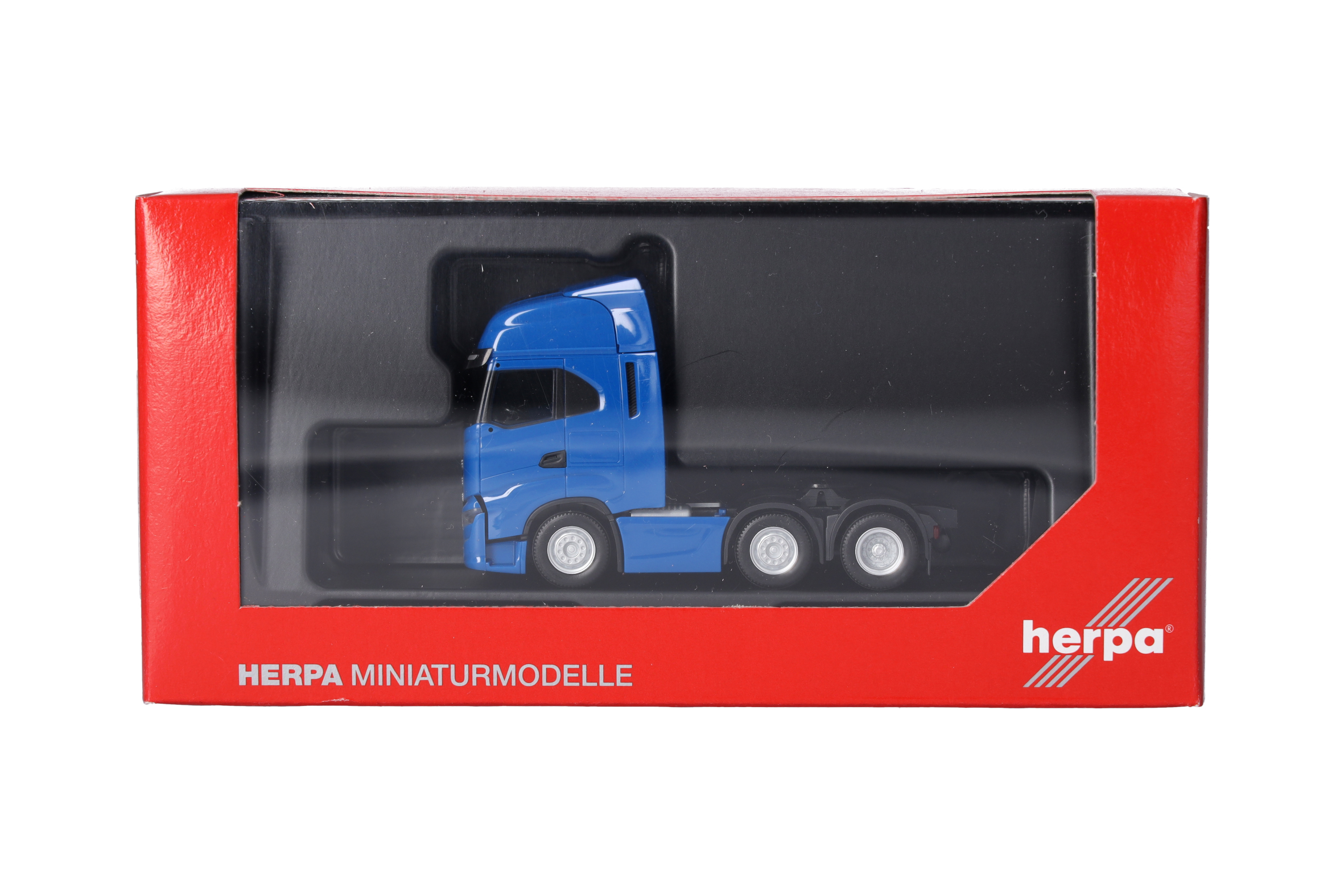 Herpa 317122-003 | Iveco S-Way | 3achs (6x2) | verkehrsblau | 1:87