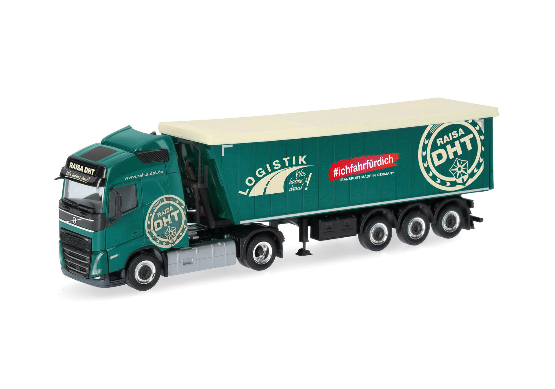 Herpa 322188 | Volvo FH GL 2020 | Semitrailer | RAISA DHT | 1:87